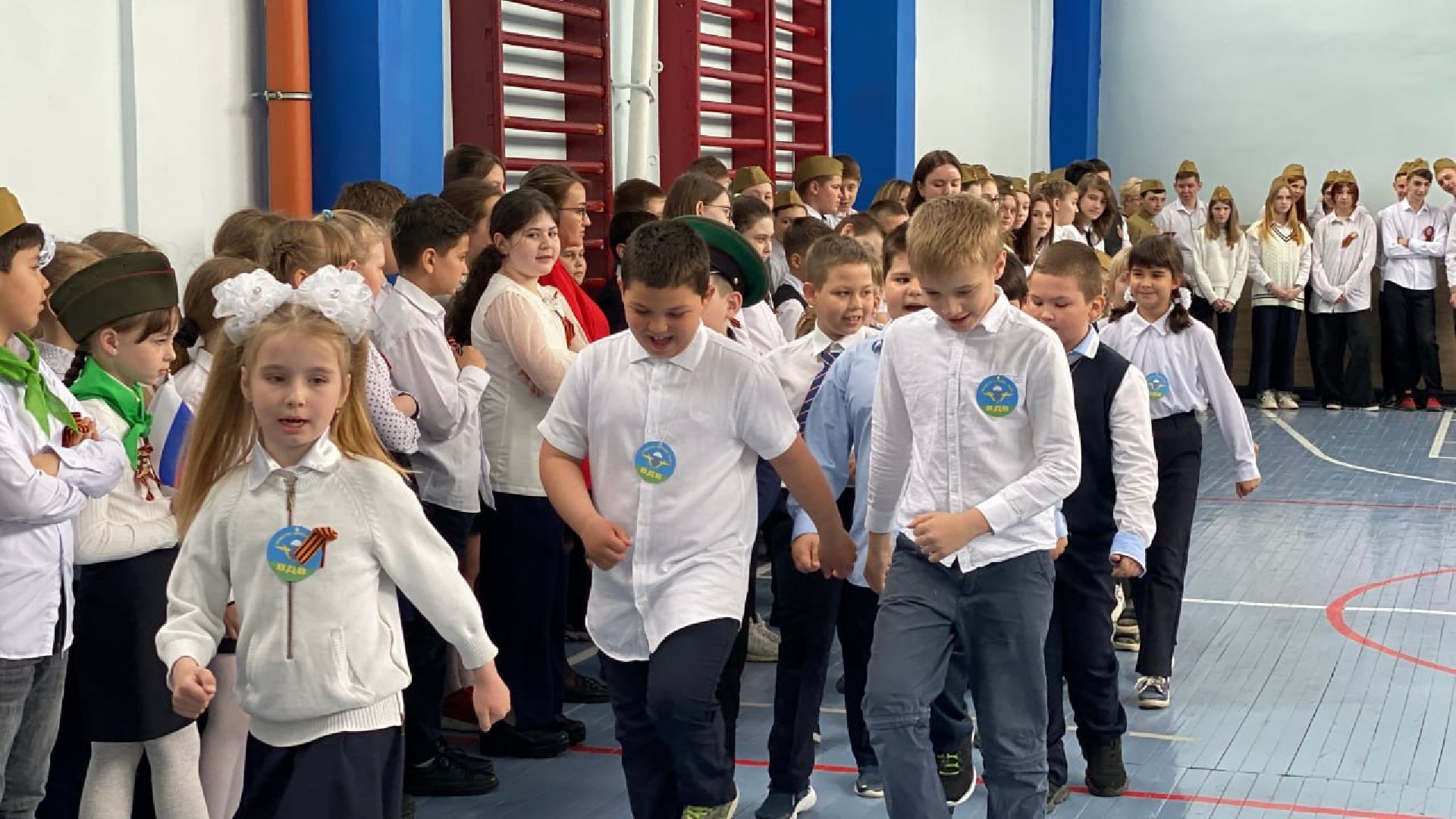 Шатура, Коробово, Лицей, строевая подготовка.