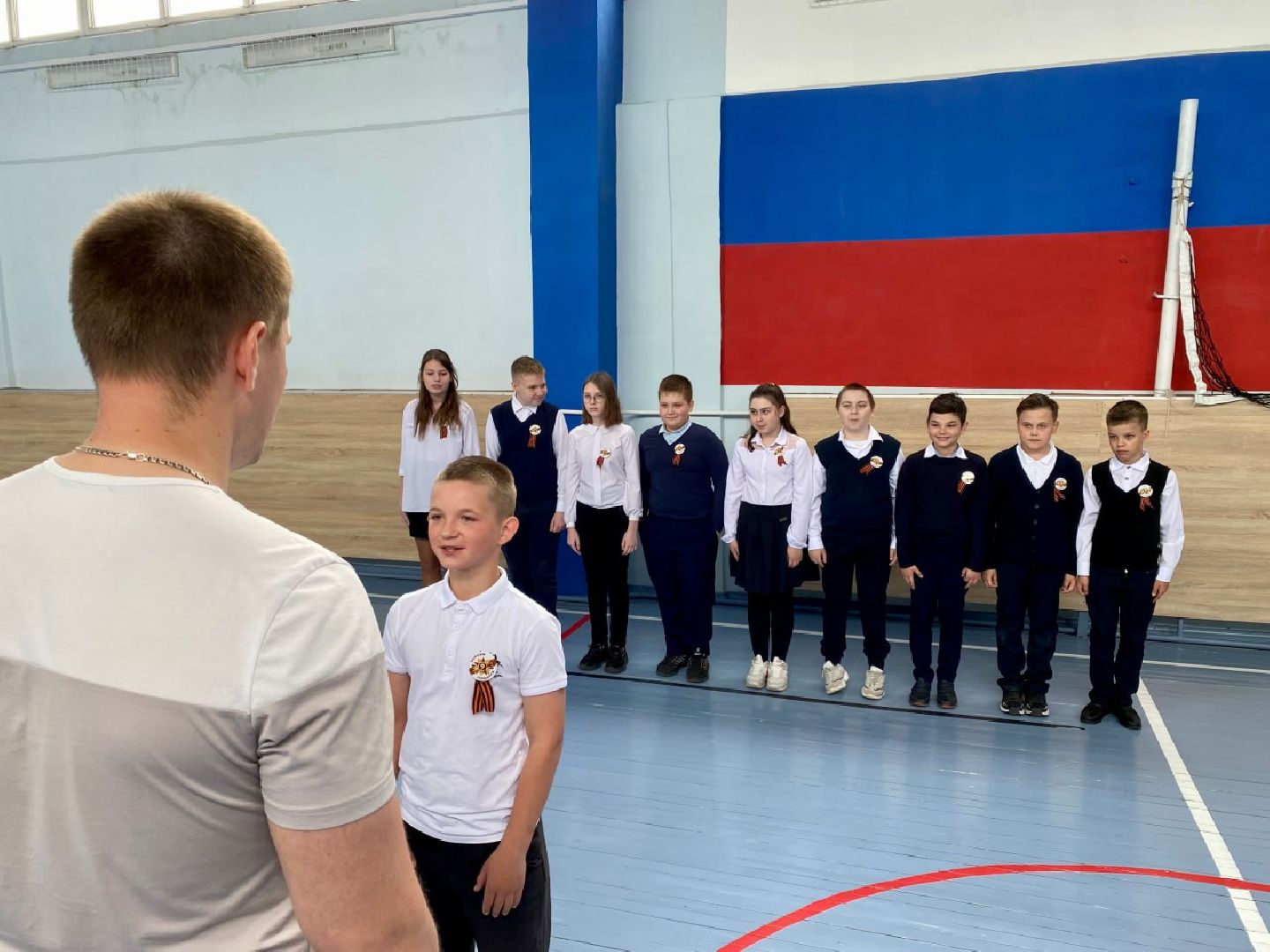 Шатура, Коробово, Лицей, строевая подготовка.