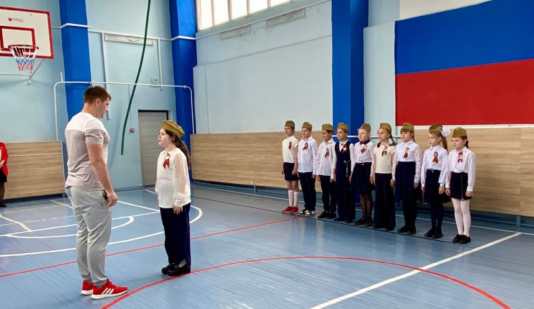 Шатура, Коробово, Лицей, строевая подготовка.