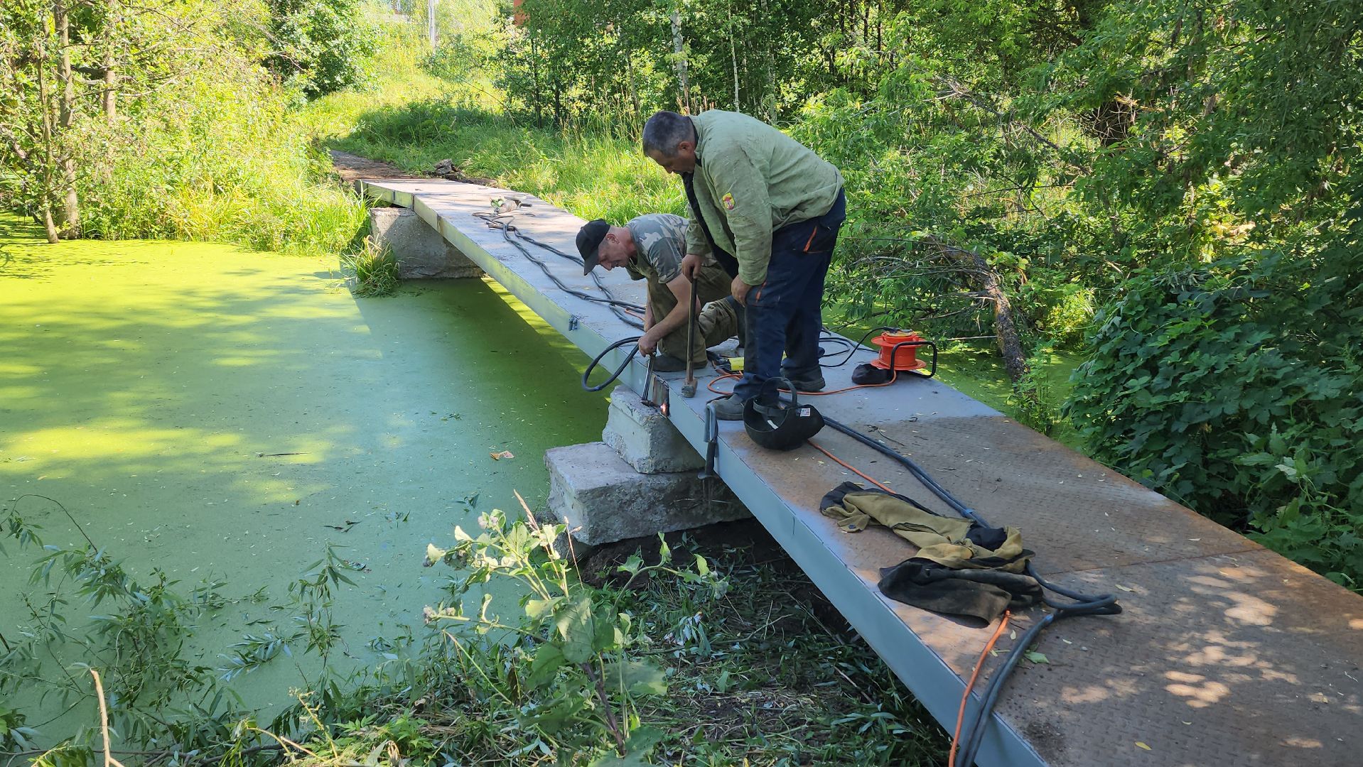 луховицы, пешеходный мост, благоустройство,