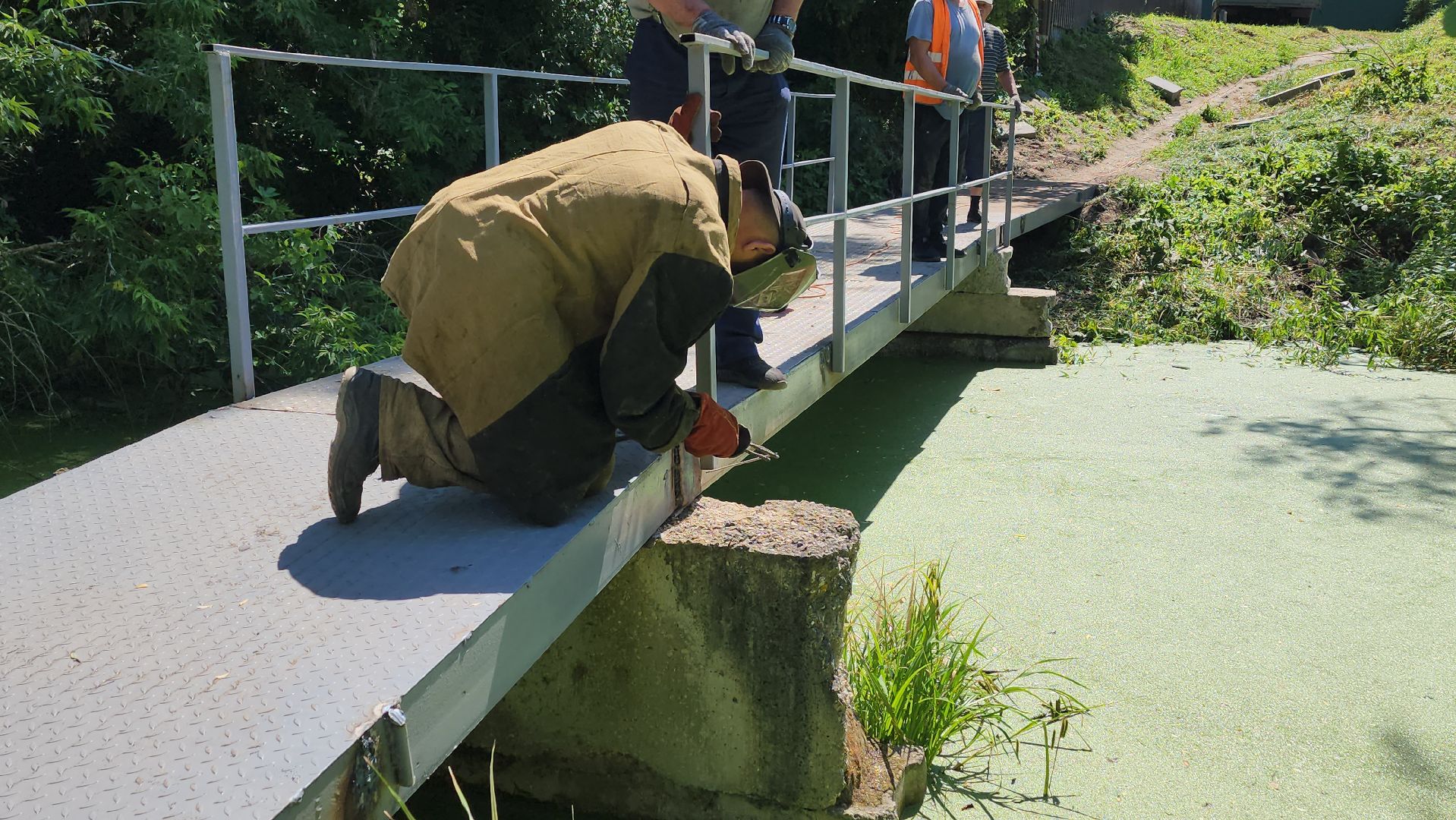 луховицы, пешеходный мост, благоустройство,