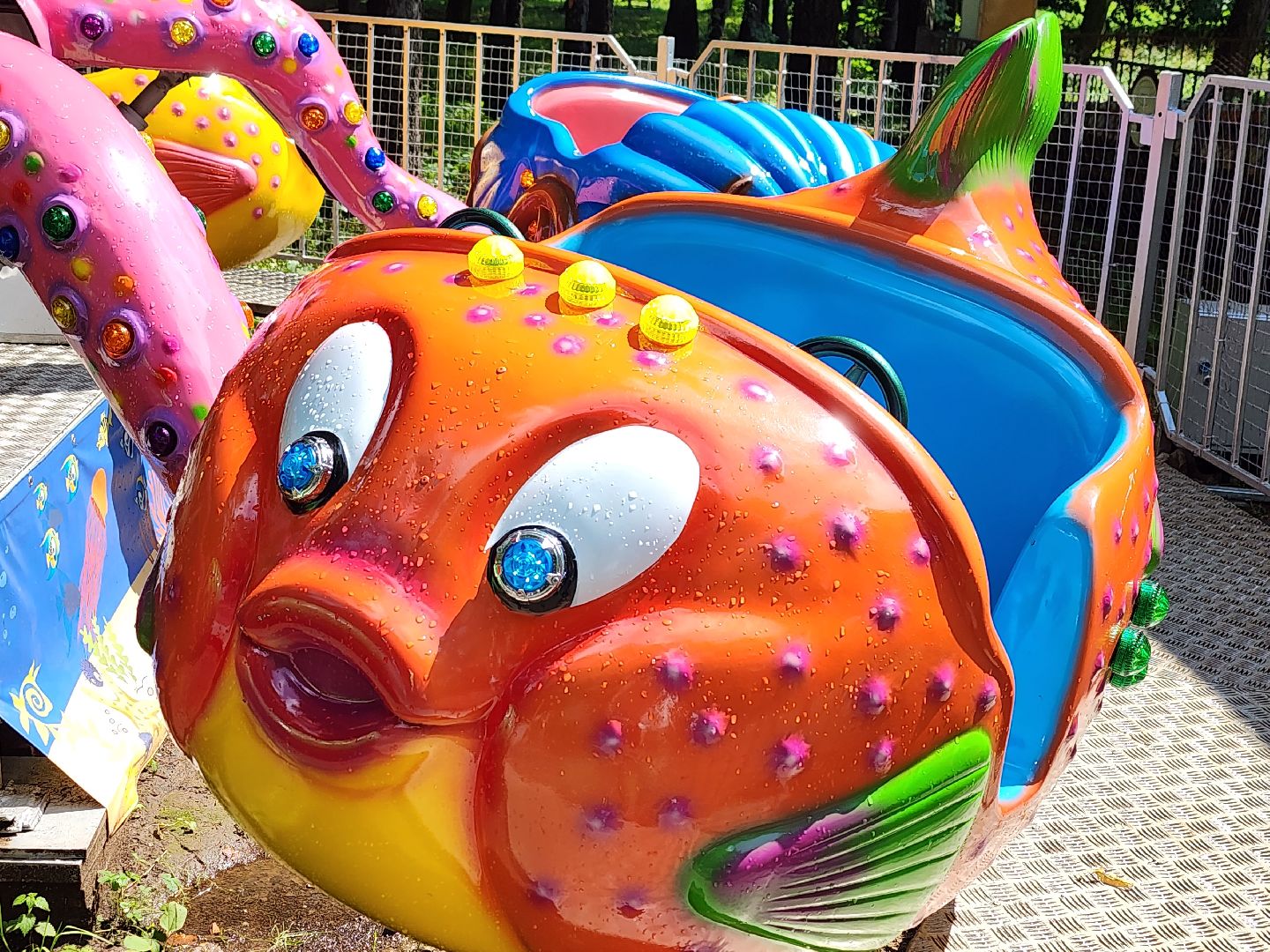 королёв, центральный городской парк , аттракционы,