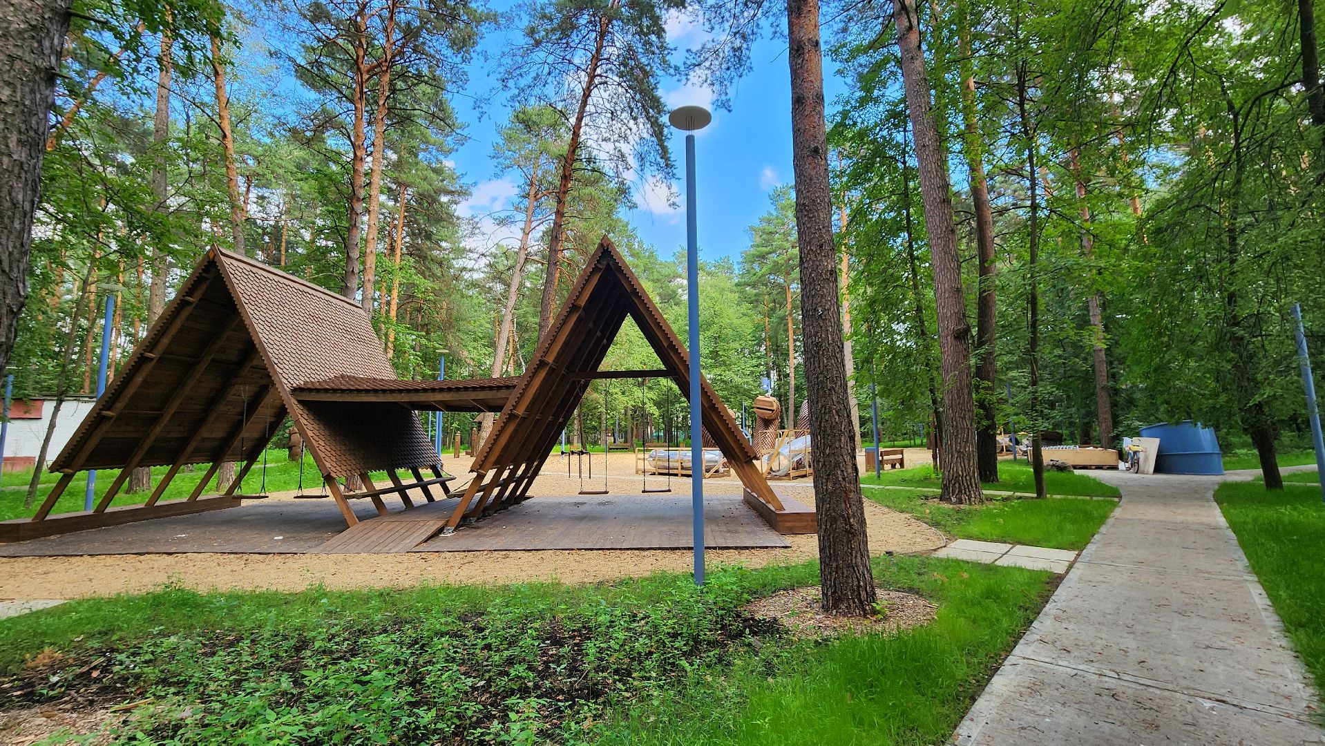 протвино, парк сказка, установка змея горыныча,