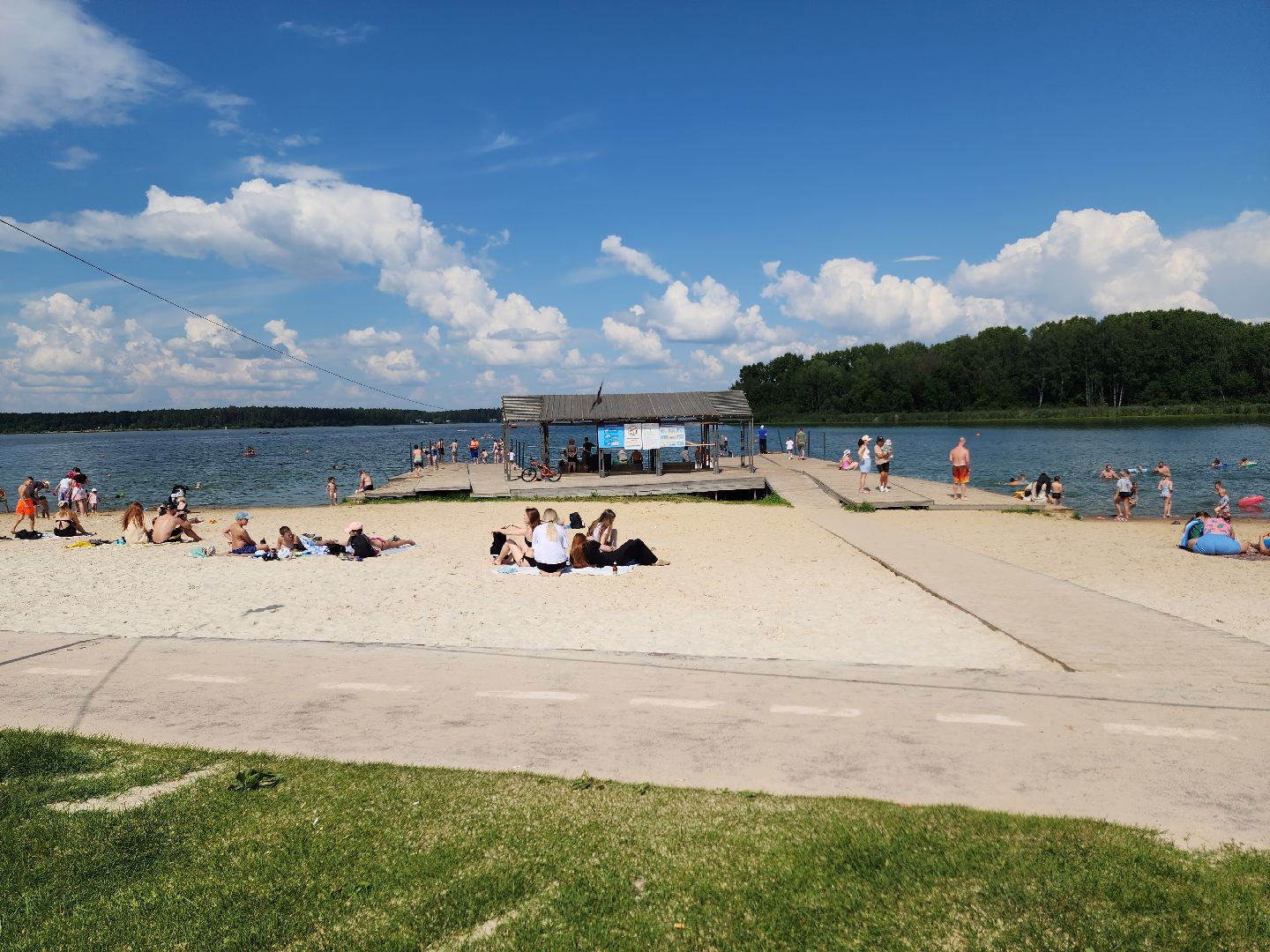 солнечногорск, лето , сенеж , озеро, жители ,