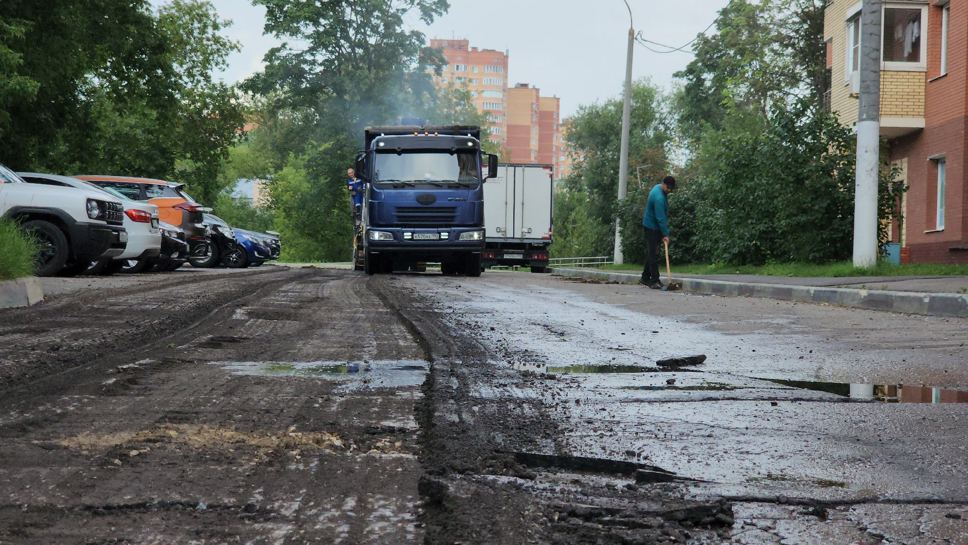 щёлково, ямочный ремонт дорог, новый асфальт,