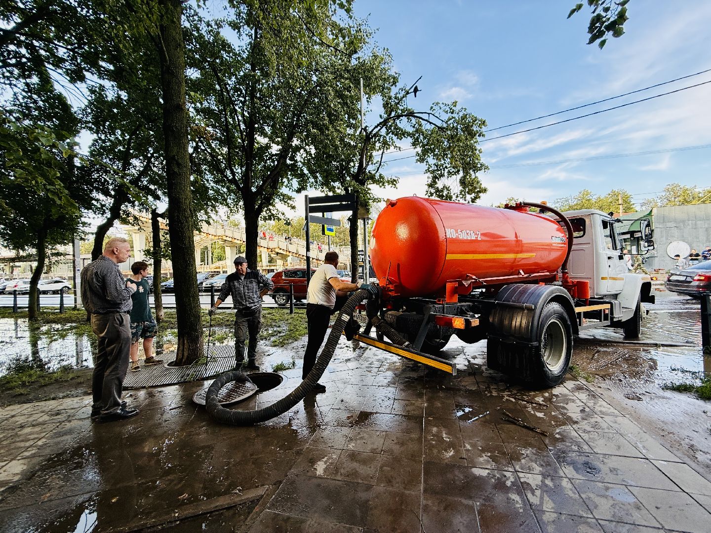 раменское, наводнение, подтопление, устранение последствий ливня, ливень, мбу содержание и благоустройство, последствия ливней,
