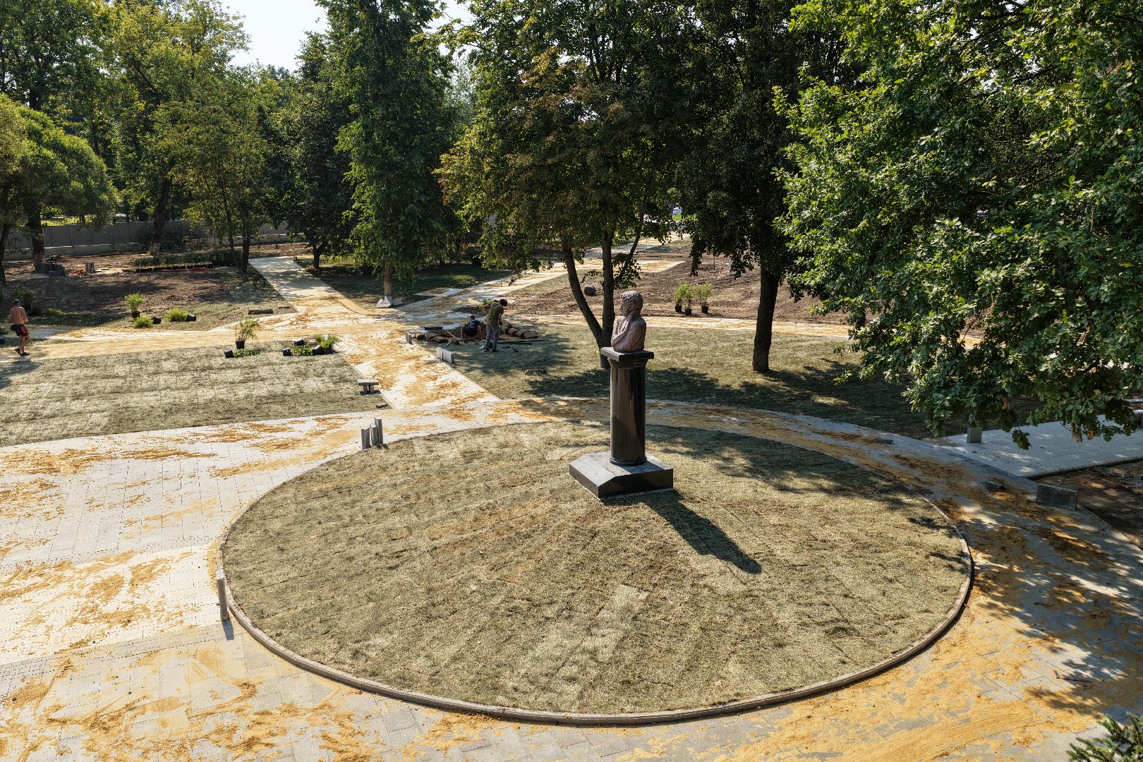 видео с коптера, сквер пушкина, благоустройство подольск,