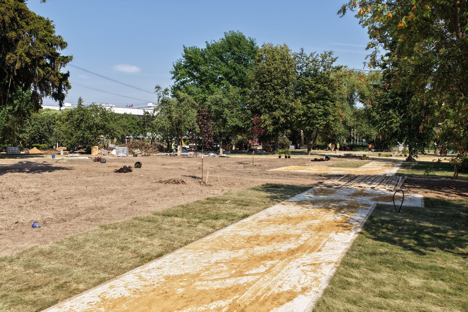 видео с коптера, сквер пушкина, благоустройство подольск,