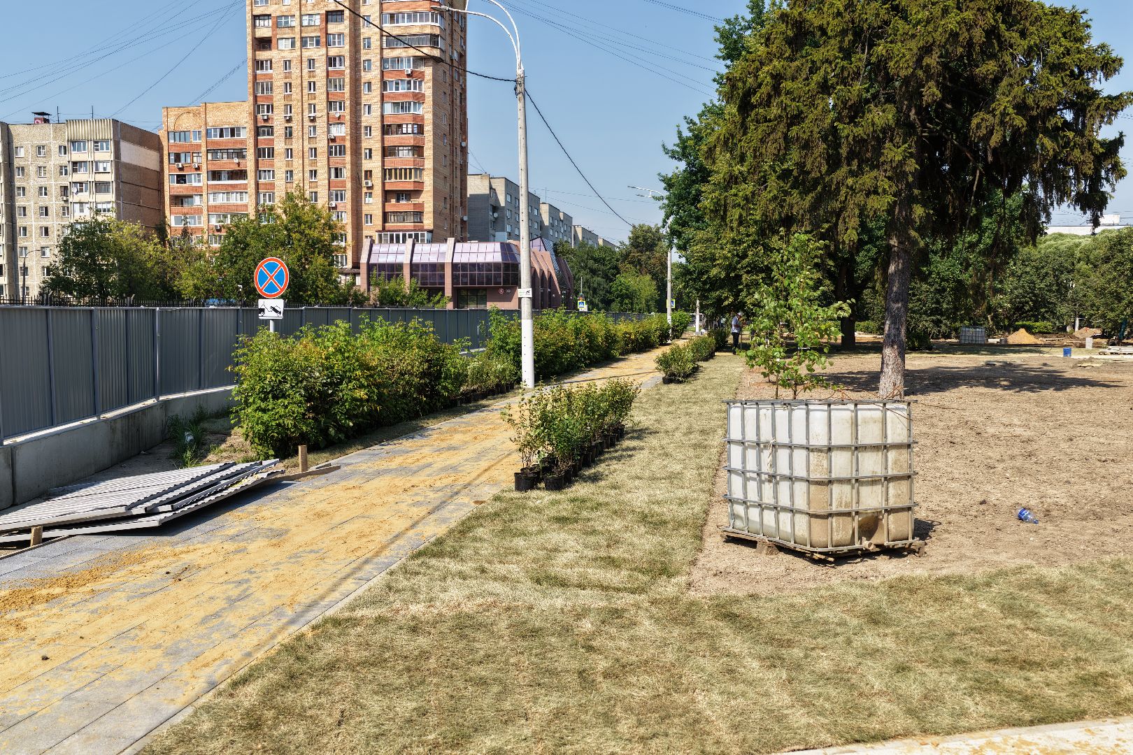 видео с коптера, сквер пушкина, благоустройство подольск,