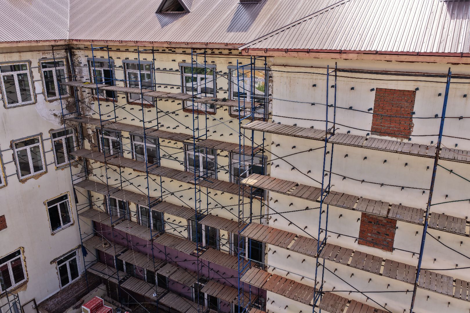 видео с коптера, школа 6 подольск, капремонт школы 6 подольск,