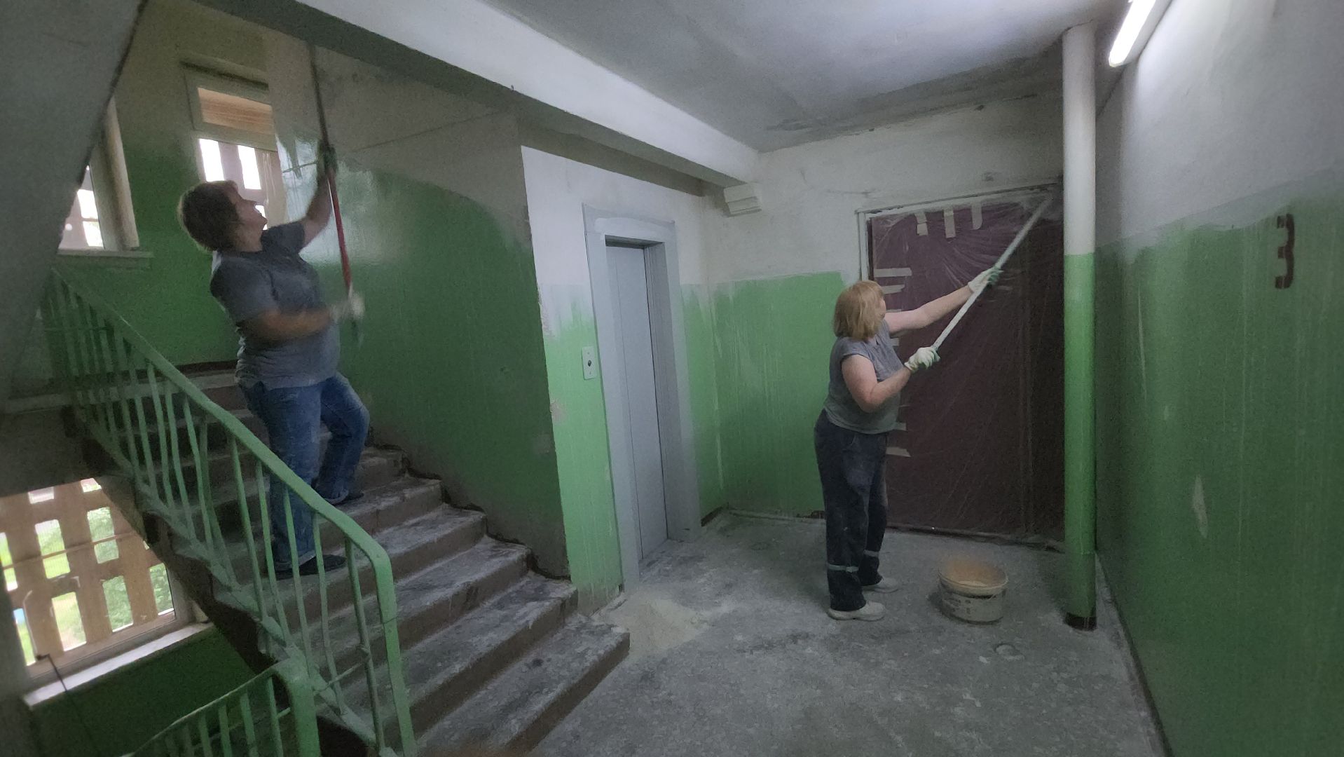 серпухов, улица ворошилова,  ремонт подъезда по программе софинансирования, жкх, управляющая компания,