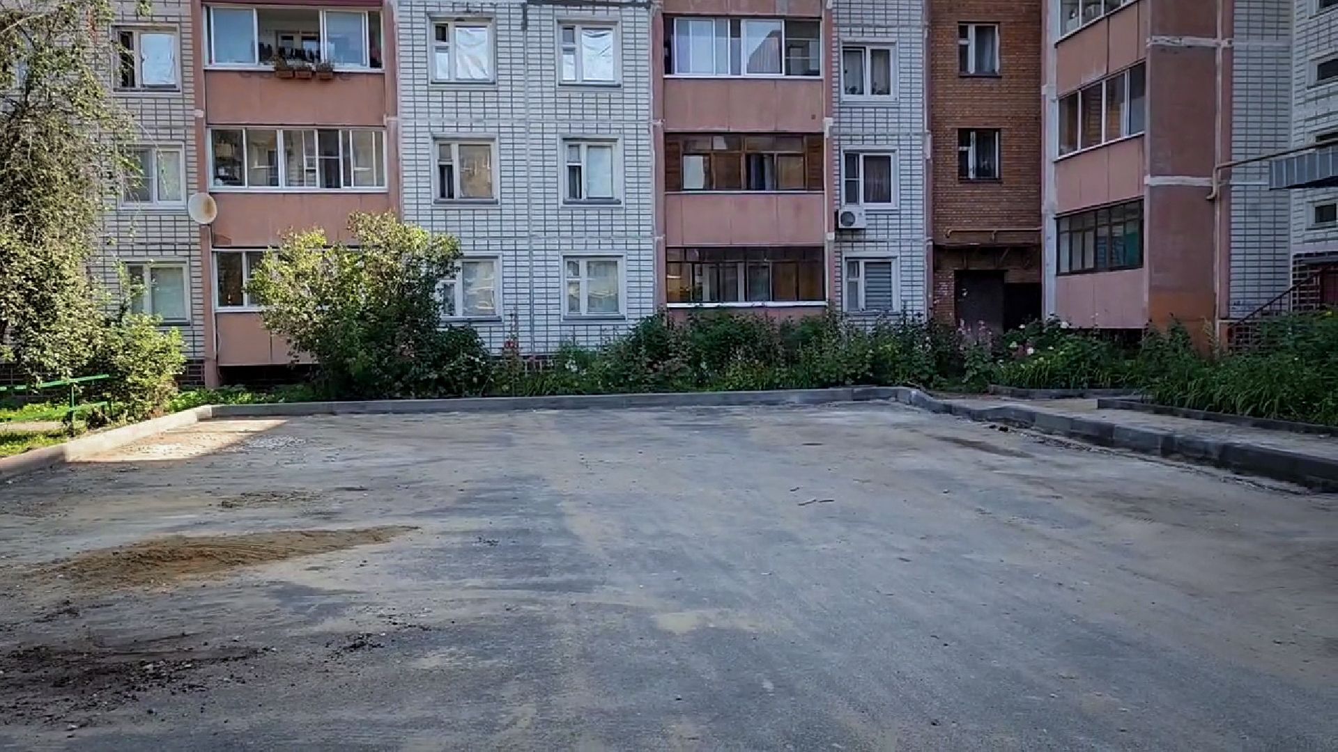 бронницы,благоустройство дворов , замена бордюров,