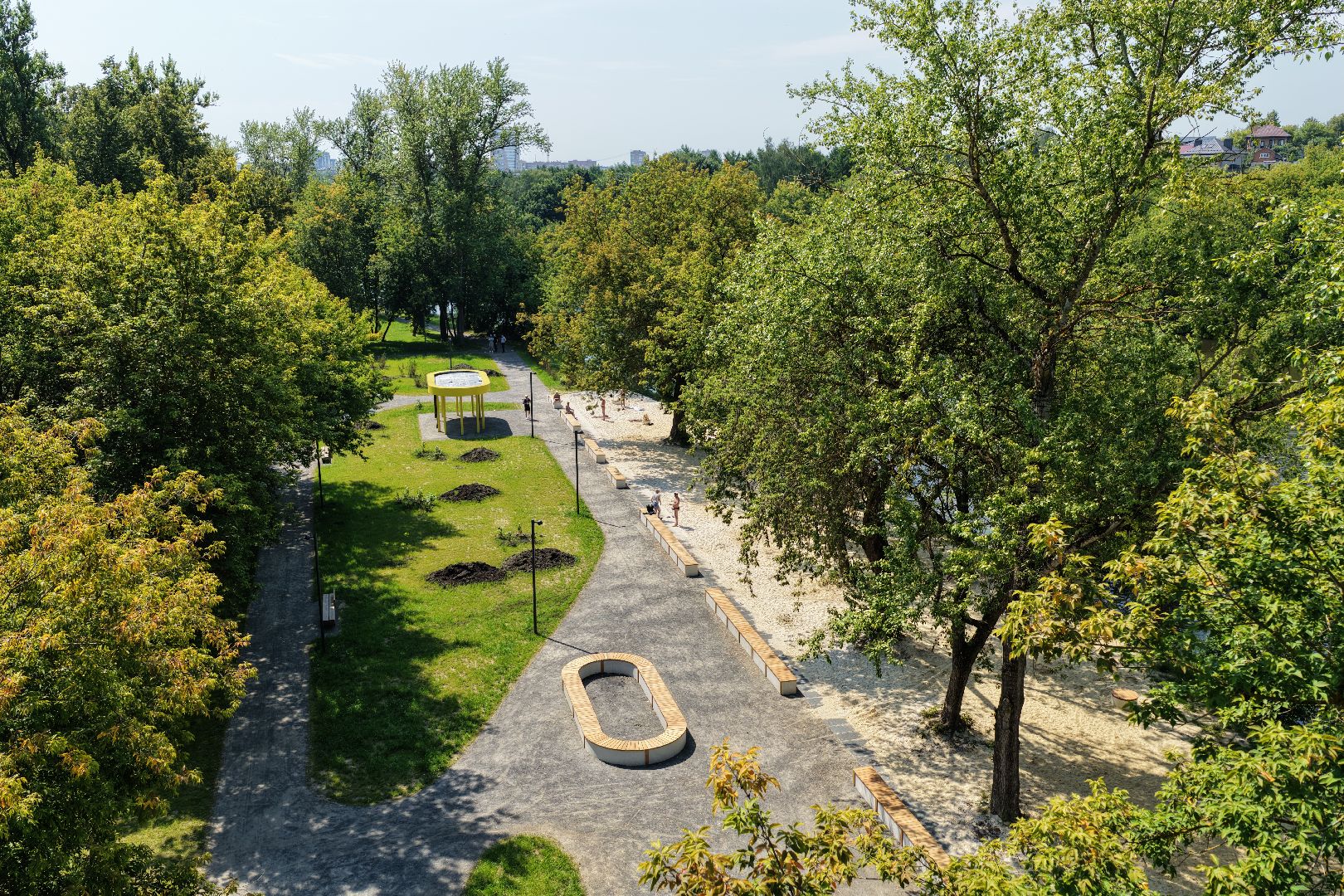 видео с коптера, парк талалихина, благоустройство парка подольск,