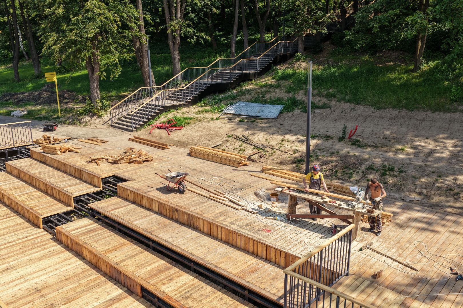 видео с коптера, парк талалихина, благоустройство парка подольск,