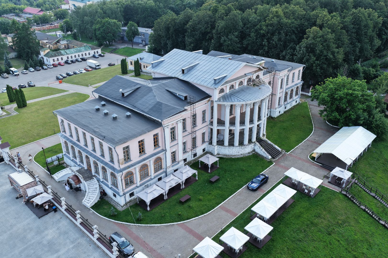 видео с коптера, дубровицы, усадьба подольск,