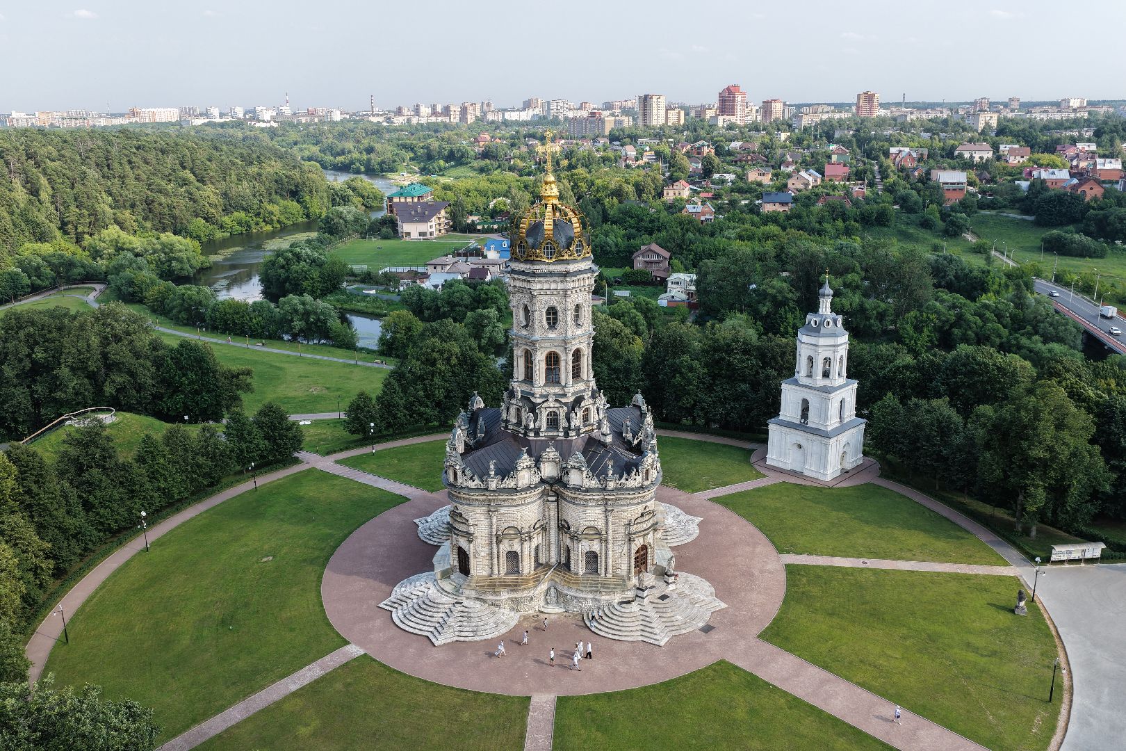 видео с коптера, дубровицы, усадьба подольск,