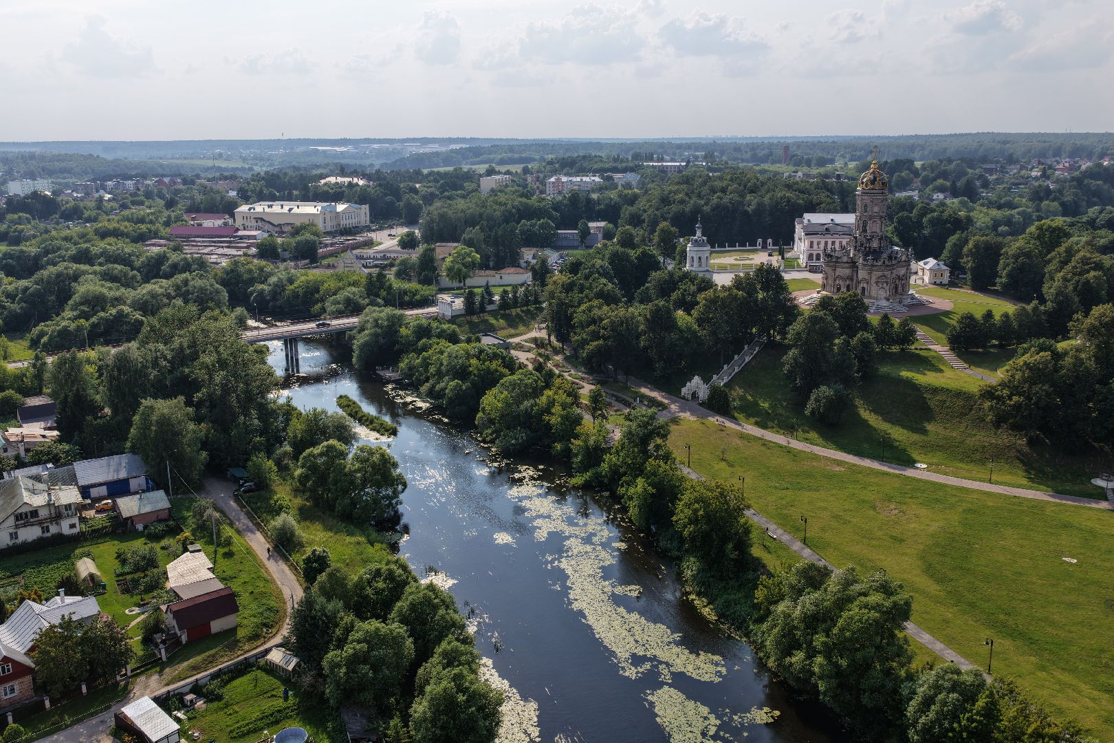 видео с коптера, дубровицы, усадьба подольск,