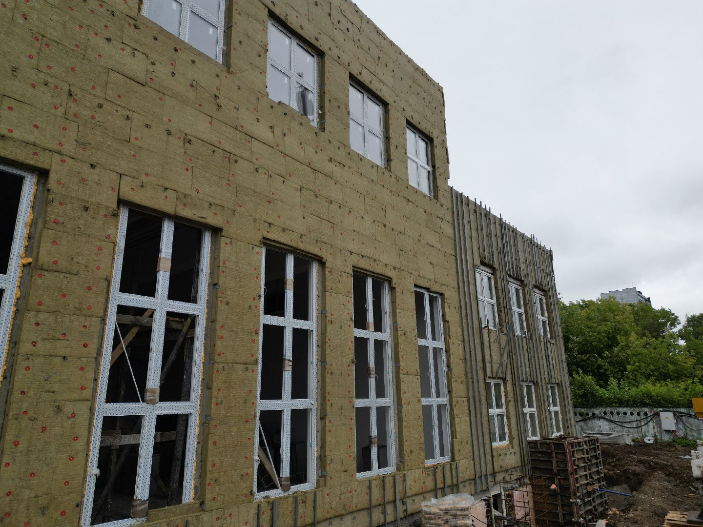 видео с коптера, школа 29 имени забродина, пристройка к школе 29,