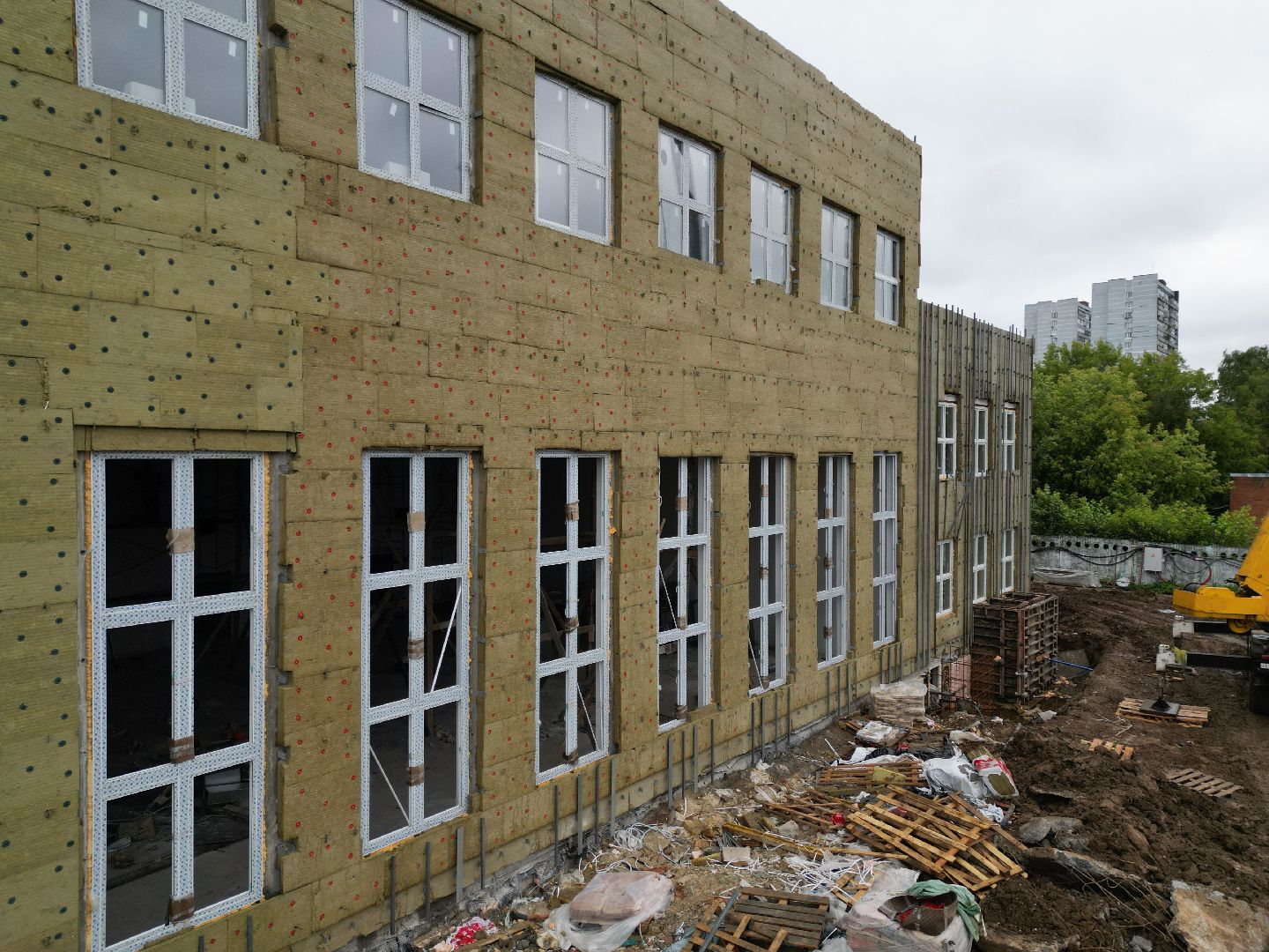 видео с коптера, школа 29 имени забродина, пристройка к школе 29,