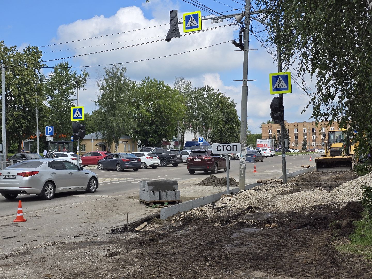 Коломна, Озеры, благоустройство, тротуар,