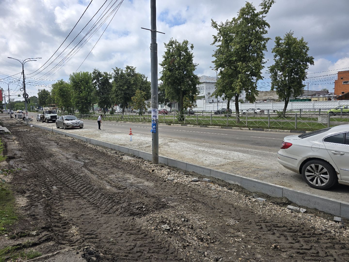 Коломна, Озеры, благоустройство, тротуар,