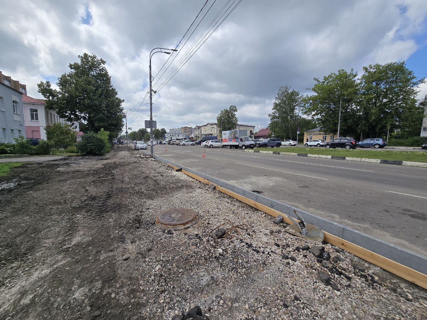 Коломна, Озеры, благоустройство, тротуар,