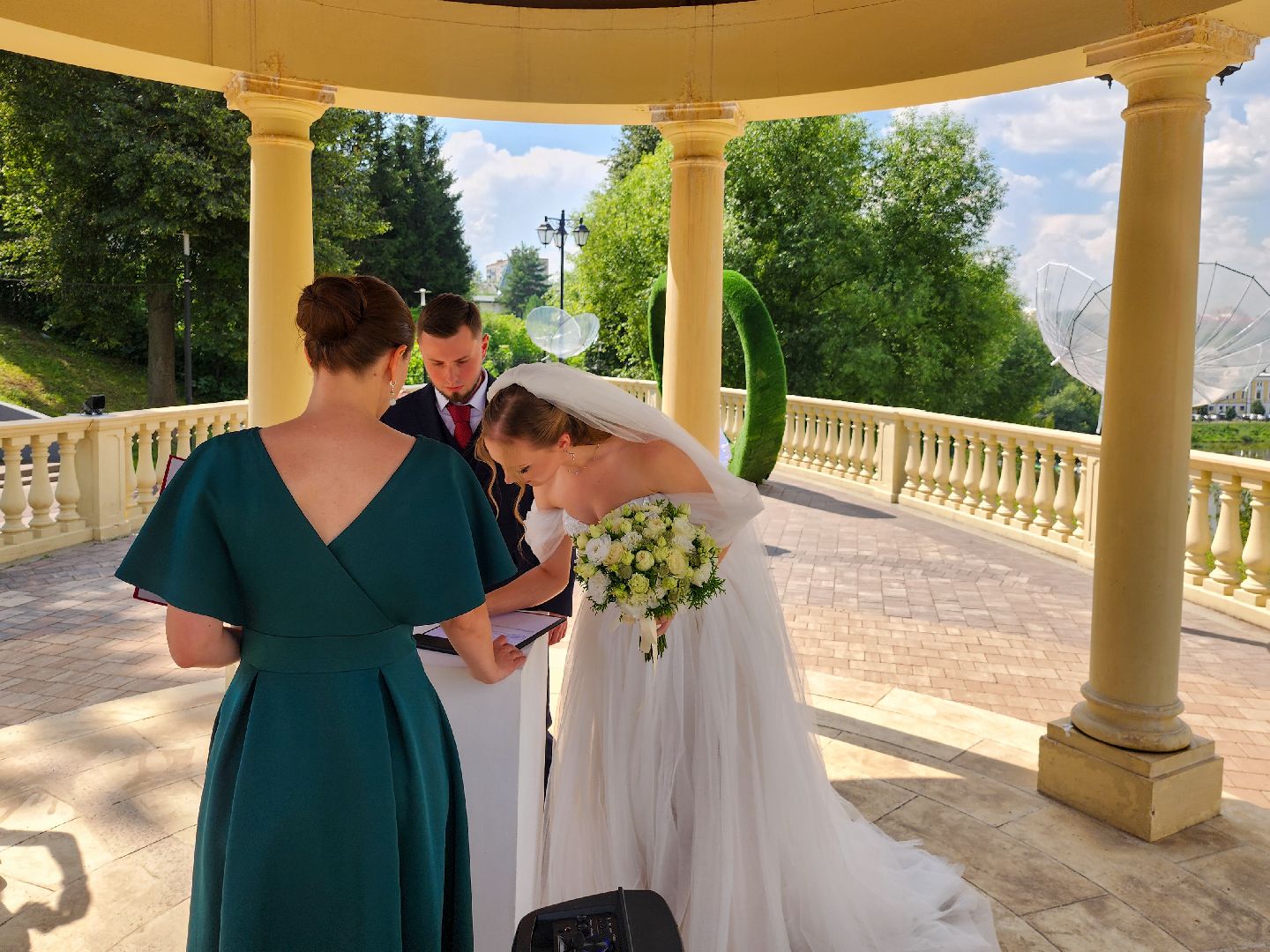Подольск, Свадьба, выездная регистрация брака, парк талалихина,