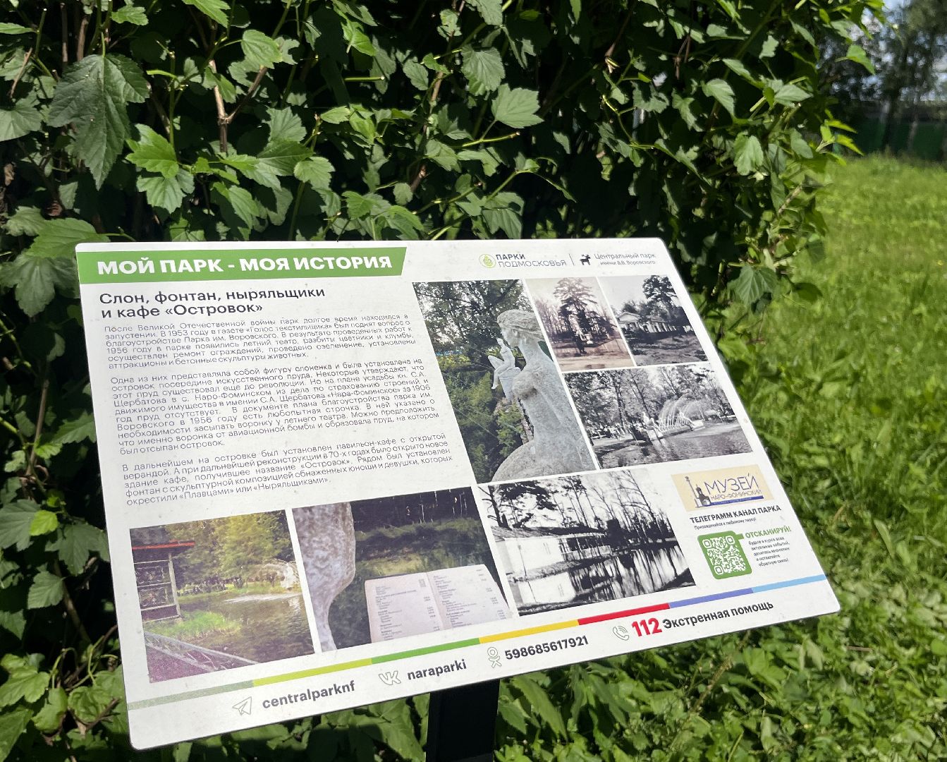наро-фоминск, центральный парк наро-фоминска, история парка, щербатовское общество, парки подмосковья,наро-фоминский историко-краеведческий музей,