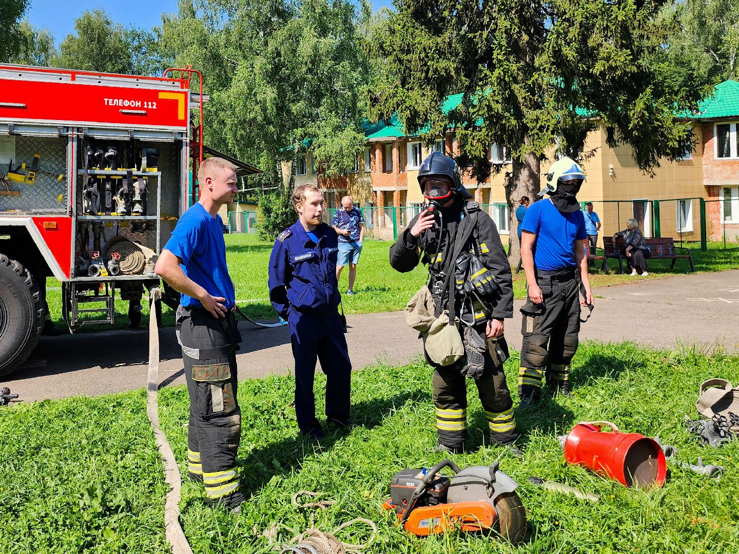 Подольск, Единый день профилактики, лагерь ромашка, Пожарные, Полиция, Кинологи,