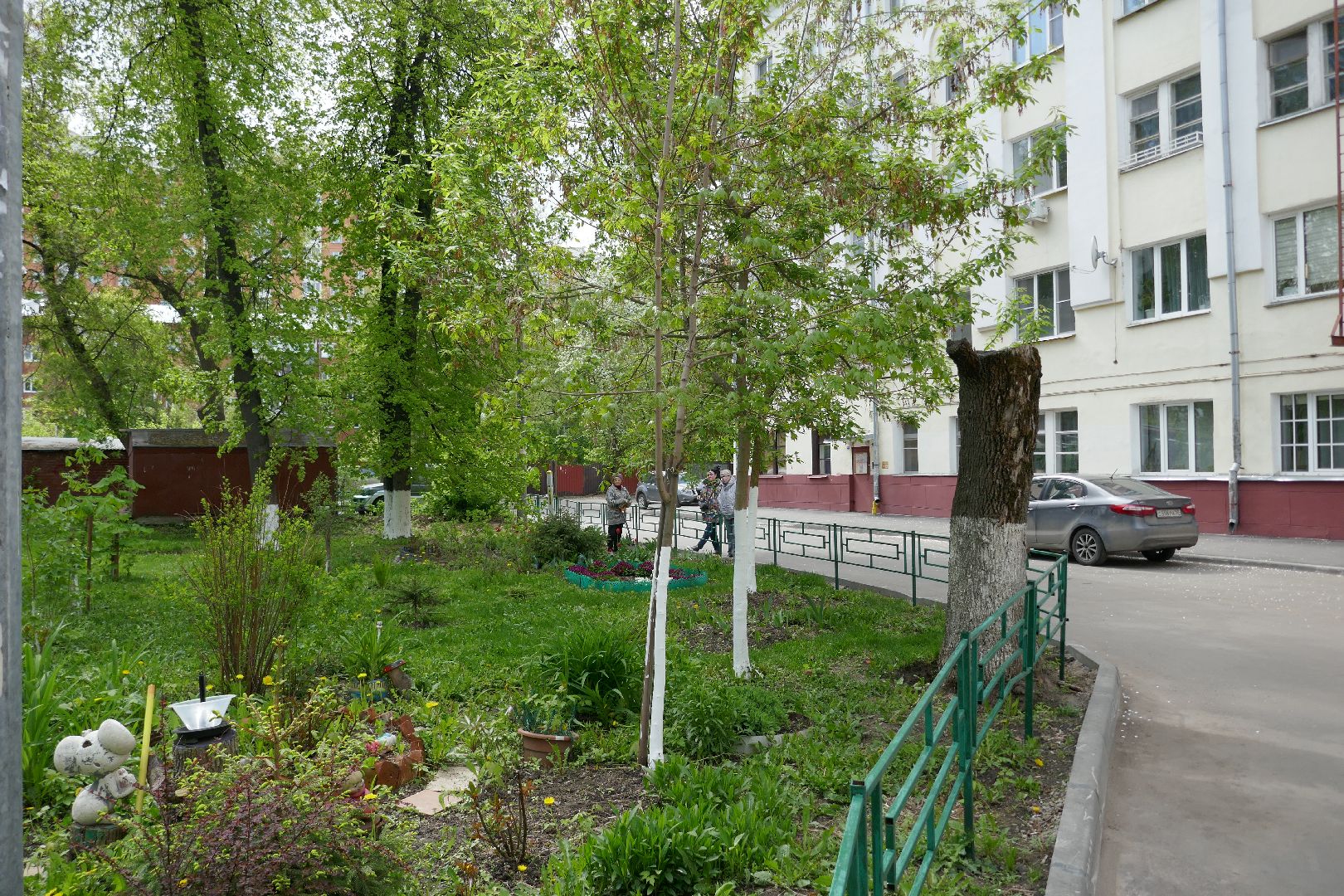 Подольск, лес Победы, деревья, управляющая компания, двор