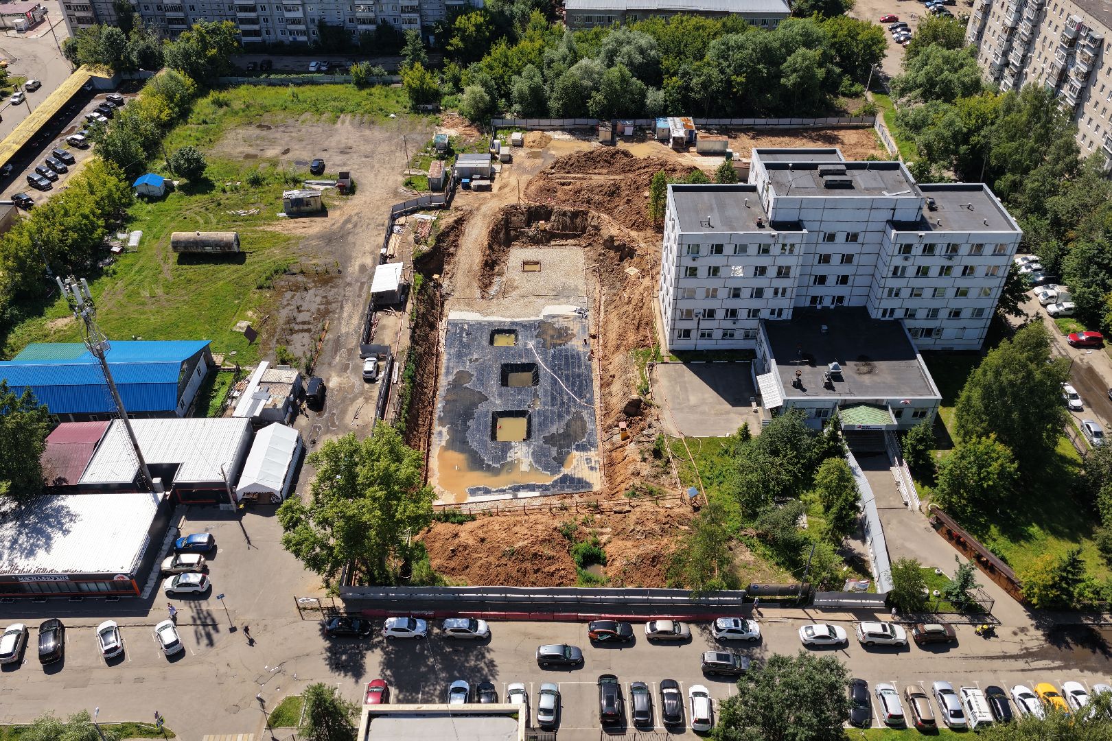 видео с коптера, поликлиника 4, поликлиника красногорск,