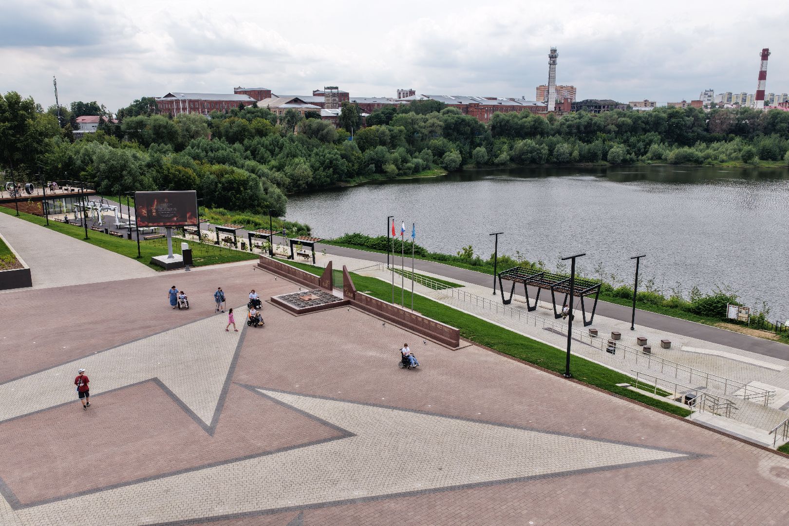 видео с коптера, площадь победы раменский,