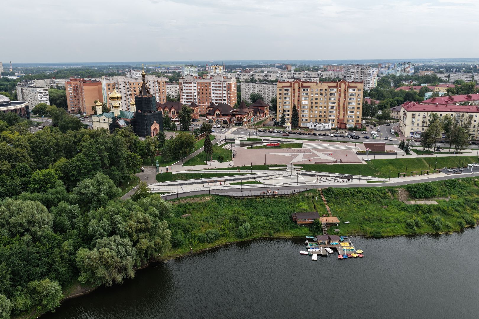 видео с коптера, площадь победы раменский,