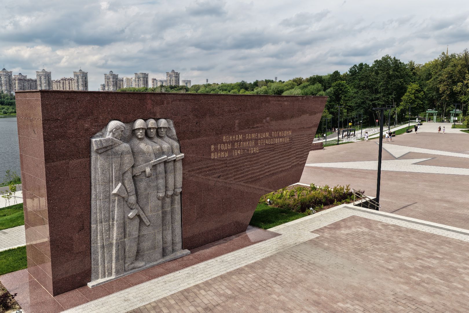 видео с коптера, площадь победы раменский,