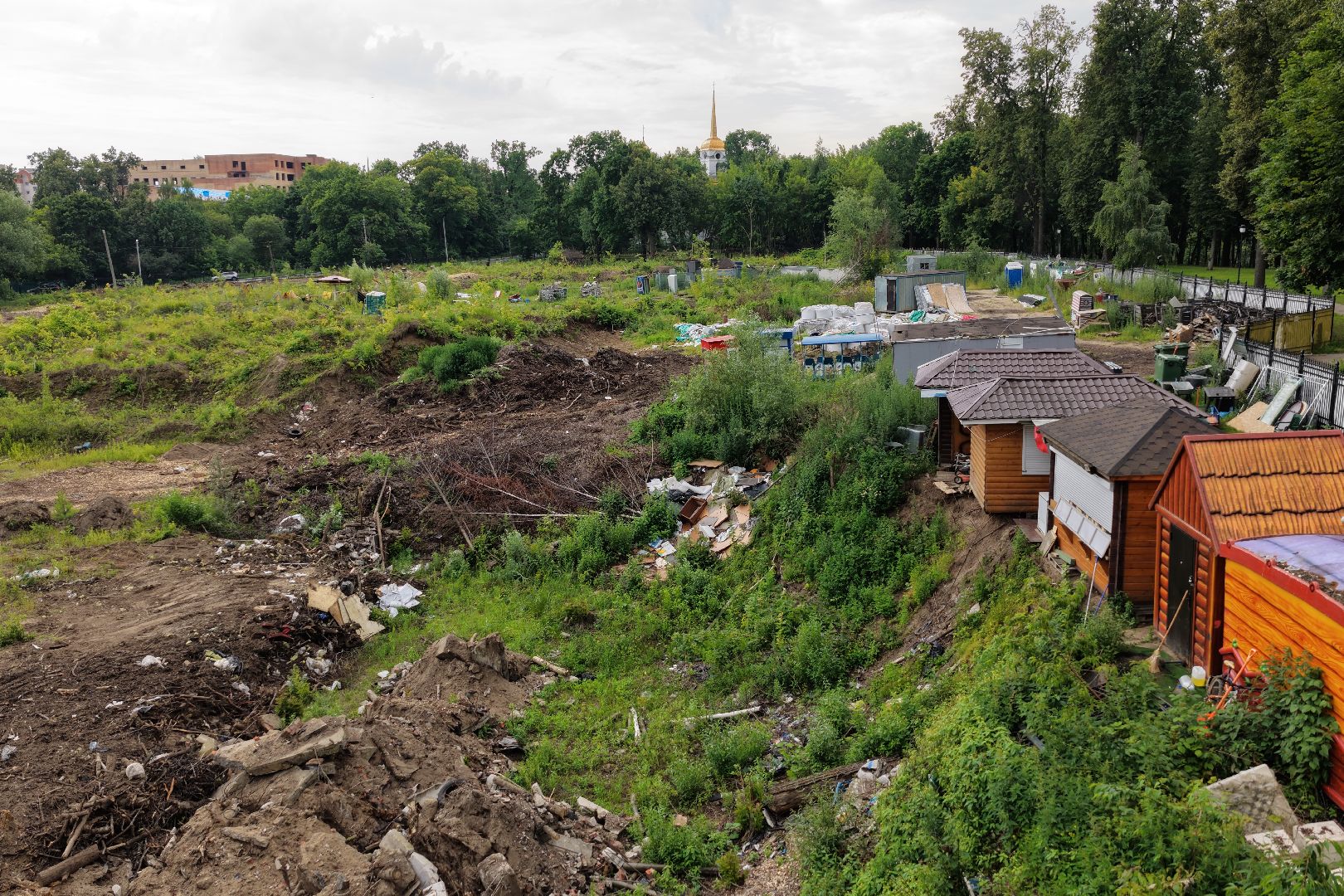 видео с коптера, городской парк раменский,