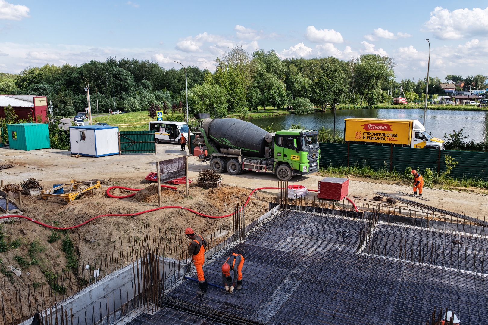 видео с коптера, новая школа в раменском,