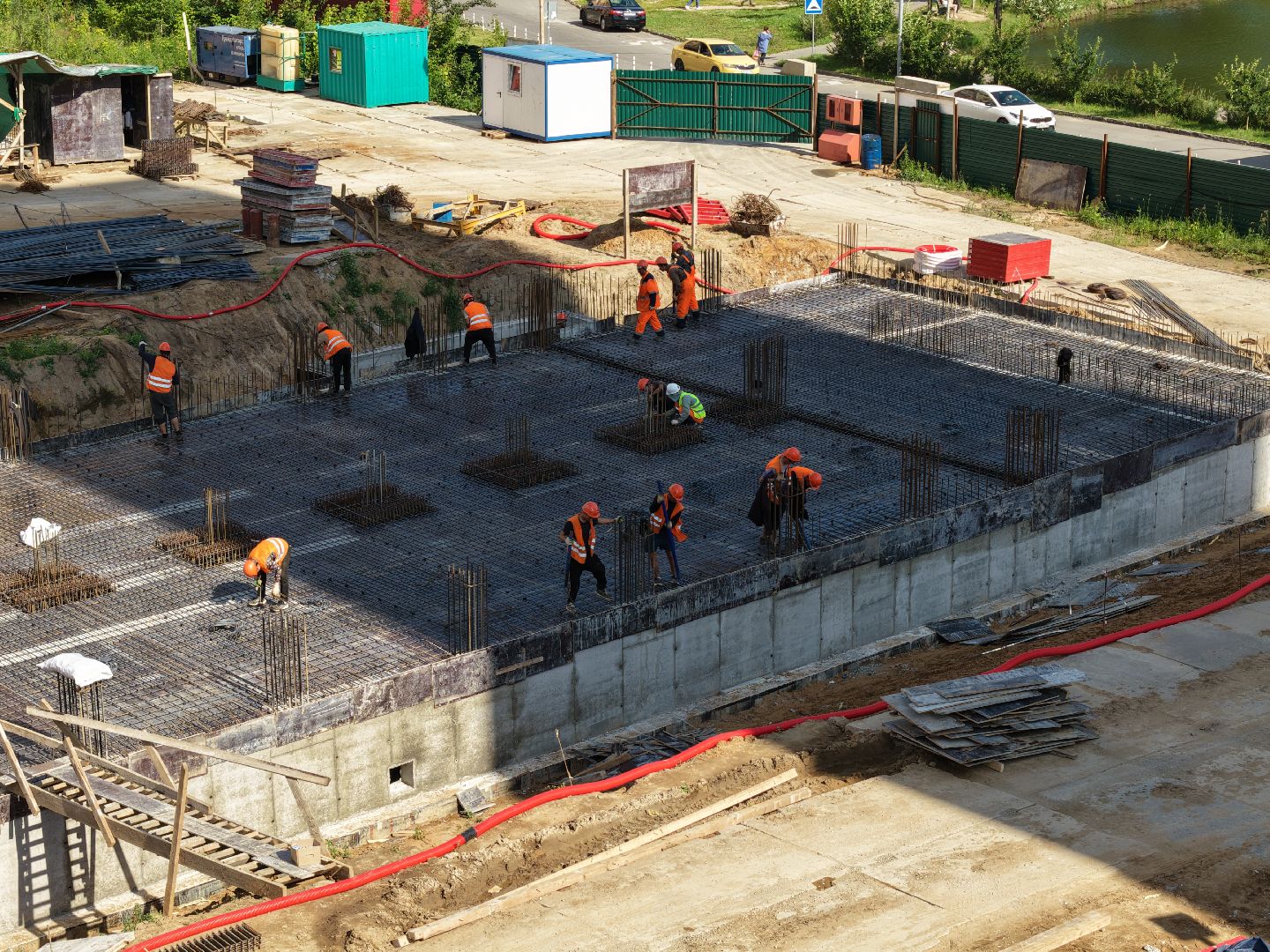 видео с коптера, новая школа в раменском,