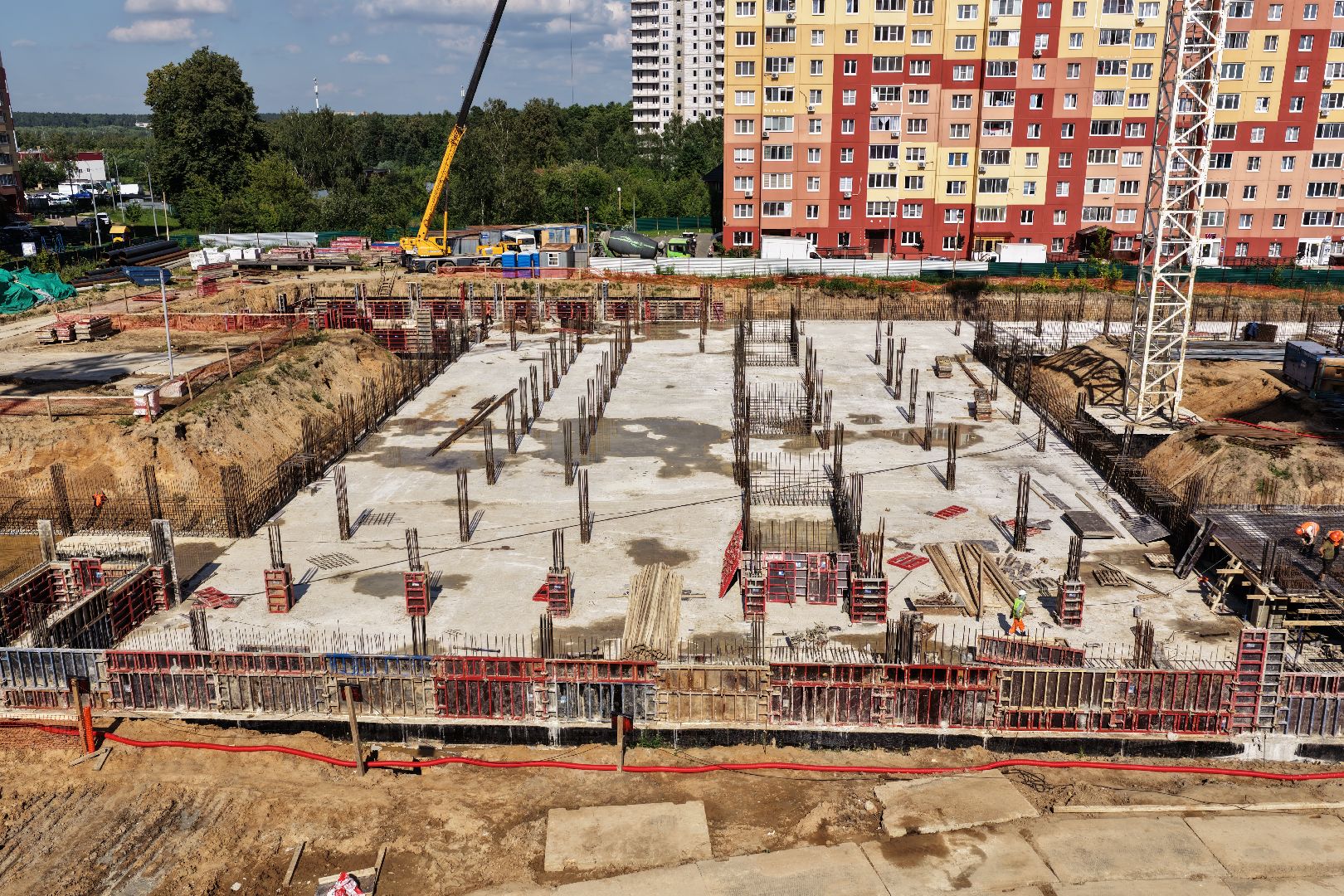 видео с коптера, новая школа в раменском,