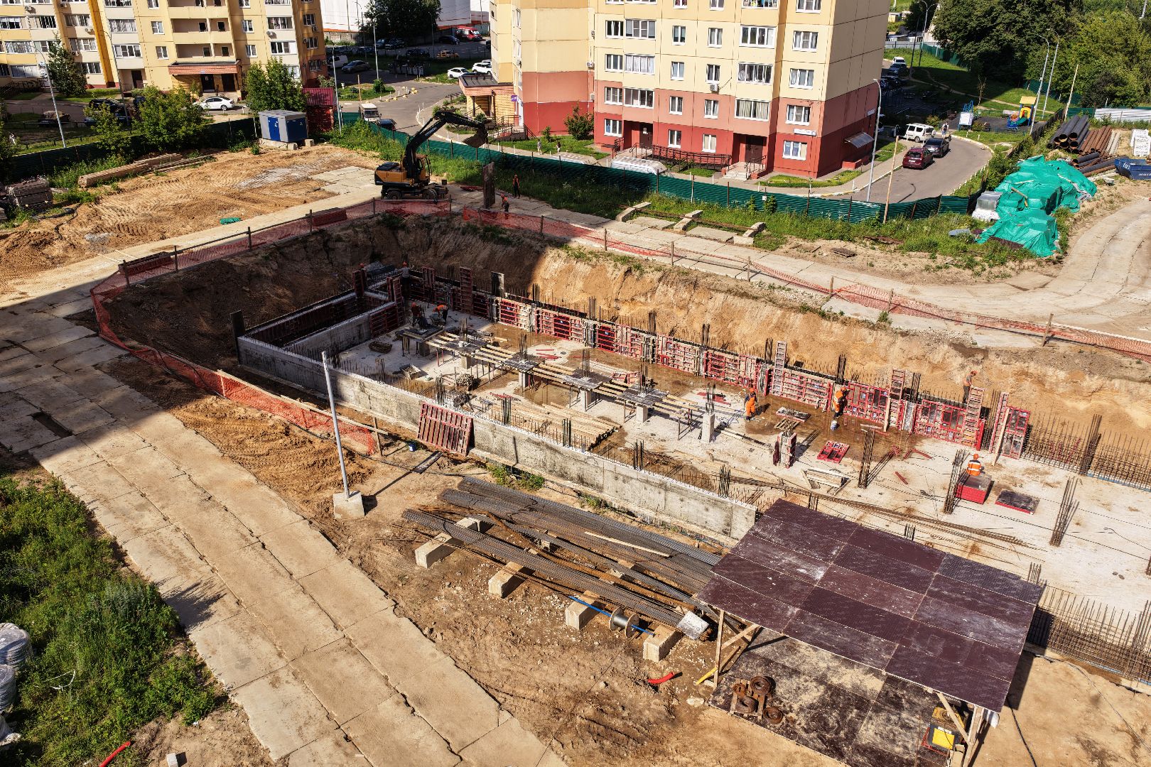 видео с коптера, новая школа в раменском,