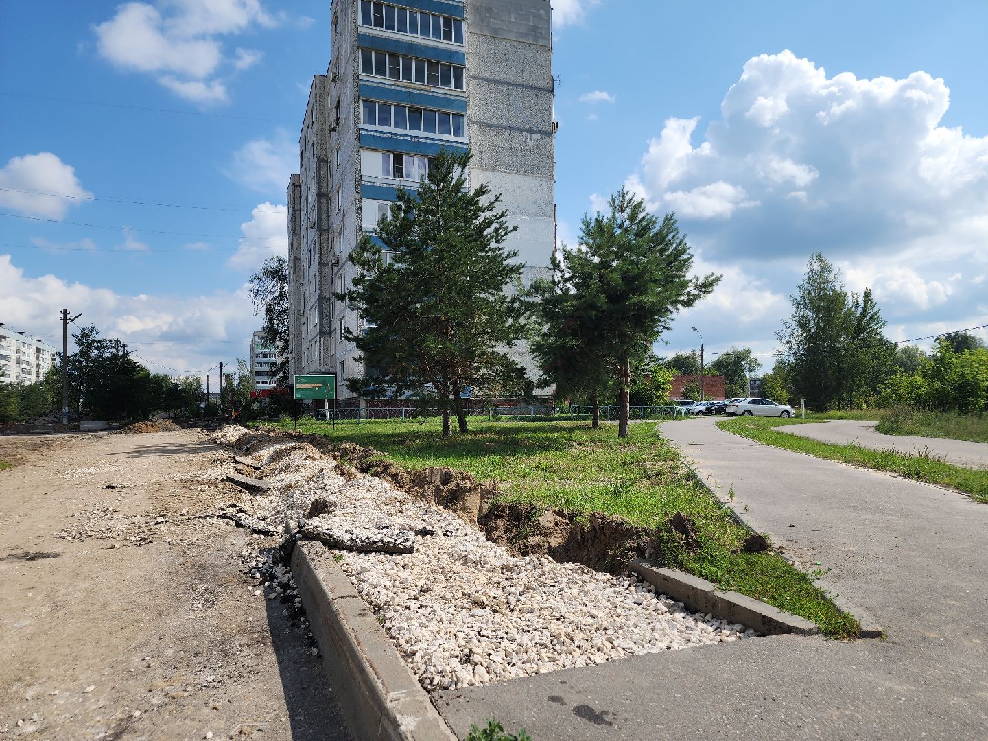 благоустройство дворов, орехово-зуевский округ, давыдово,