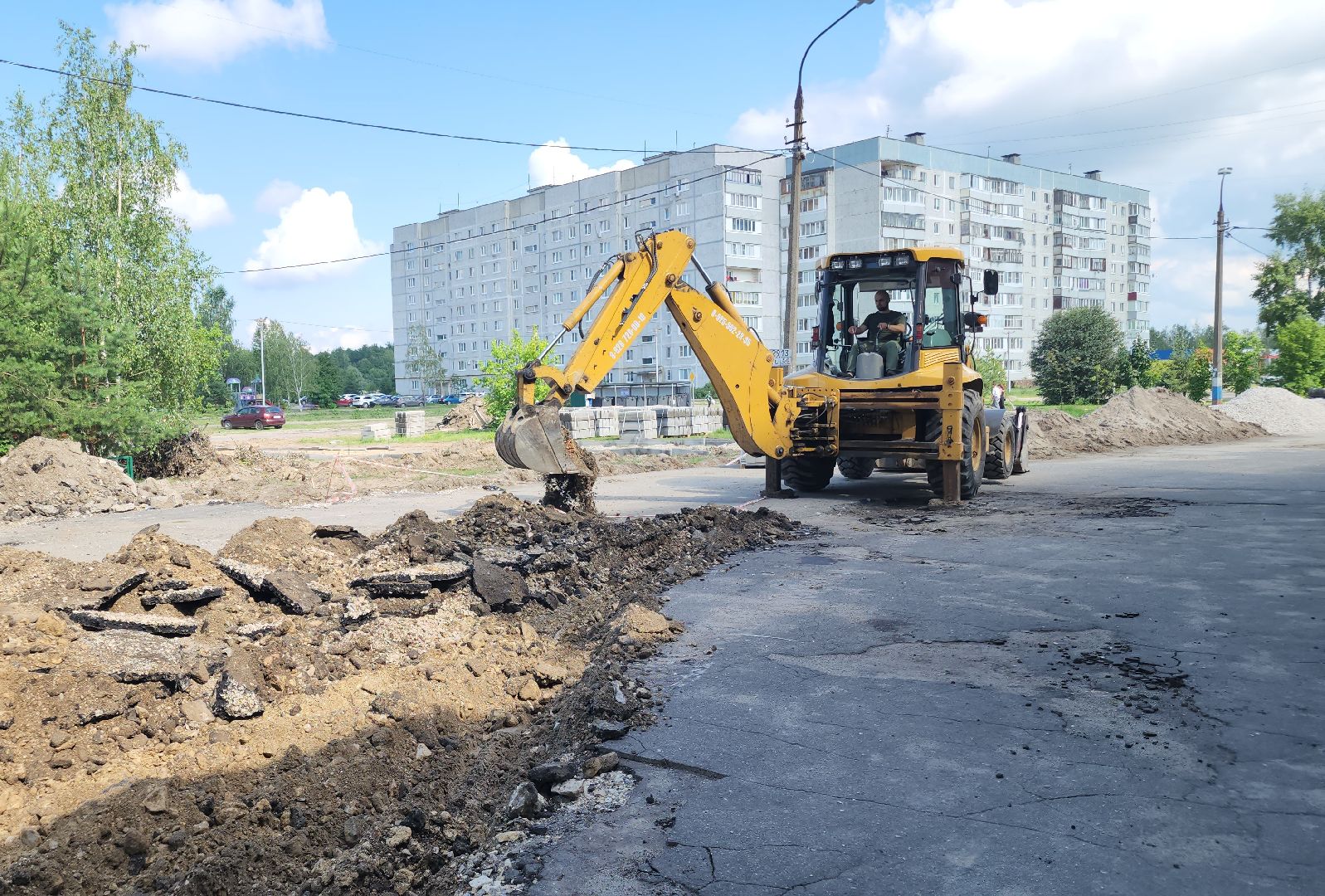 благоустройство дворов, орехово-зуевский округ, давыдово,