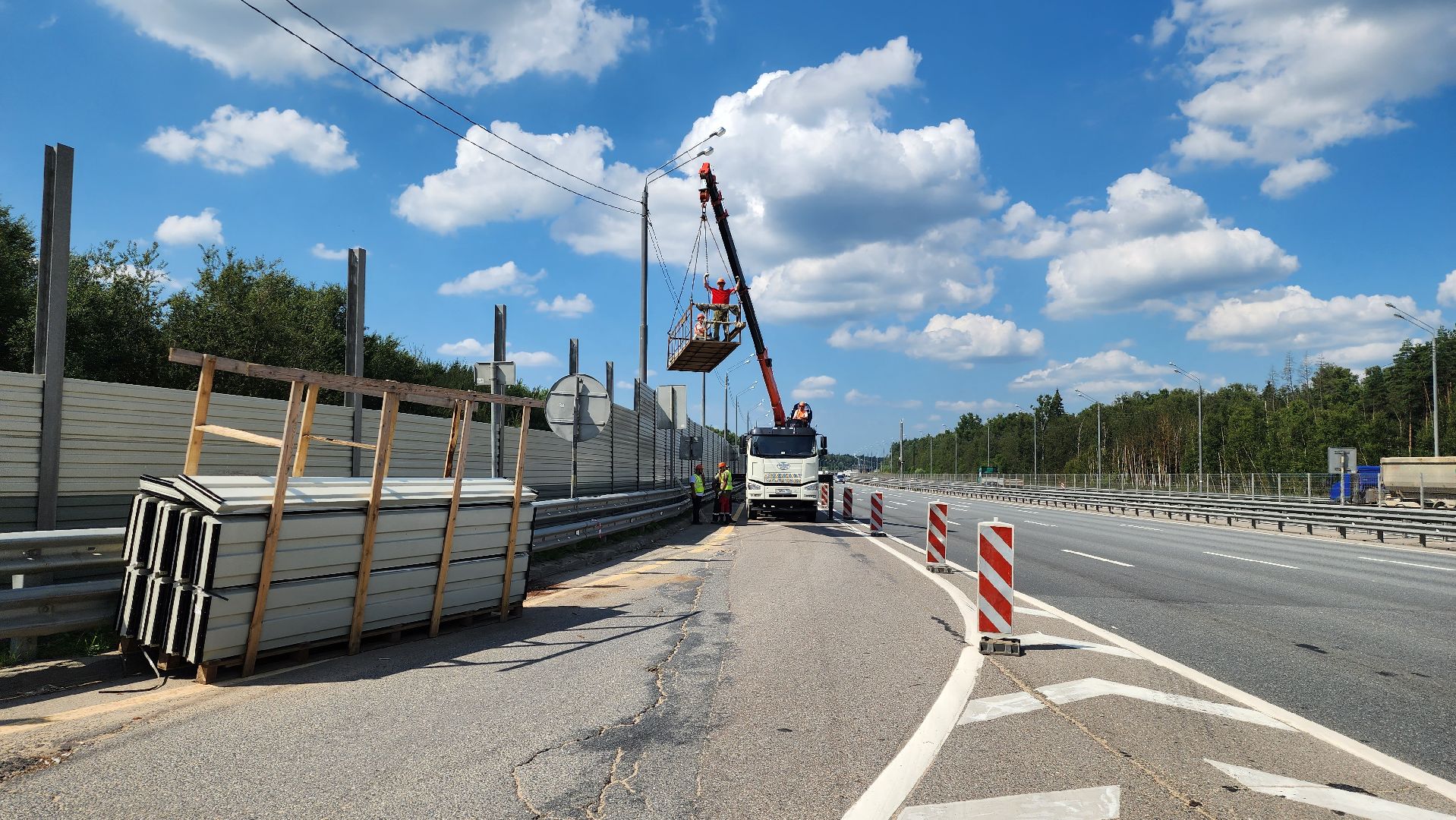 истра, шумозащитный экран, дороги,