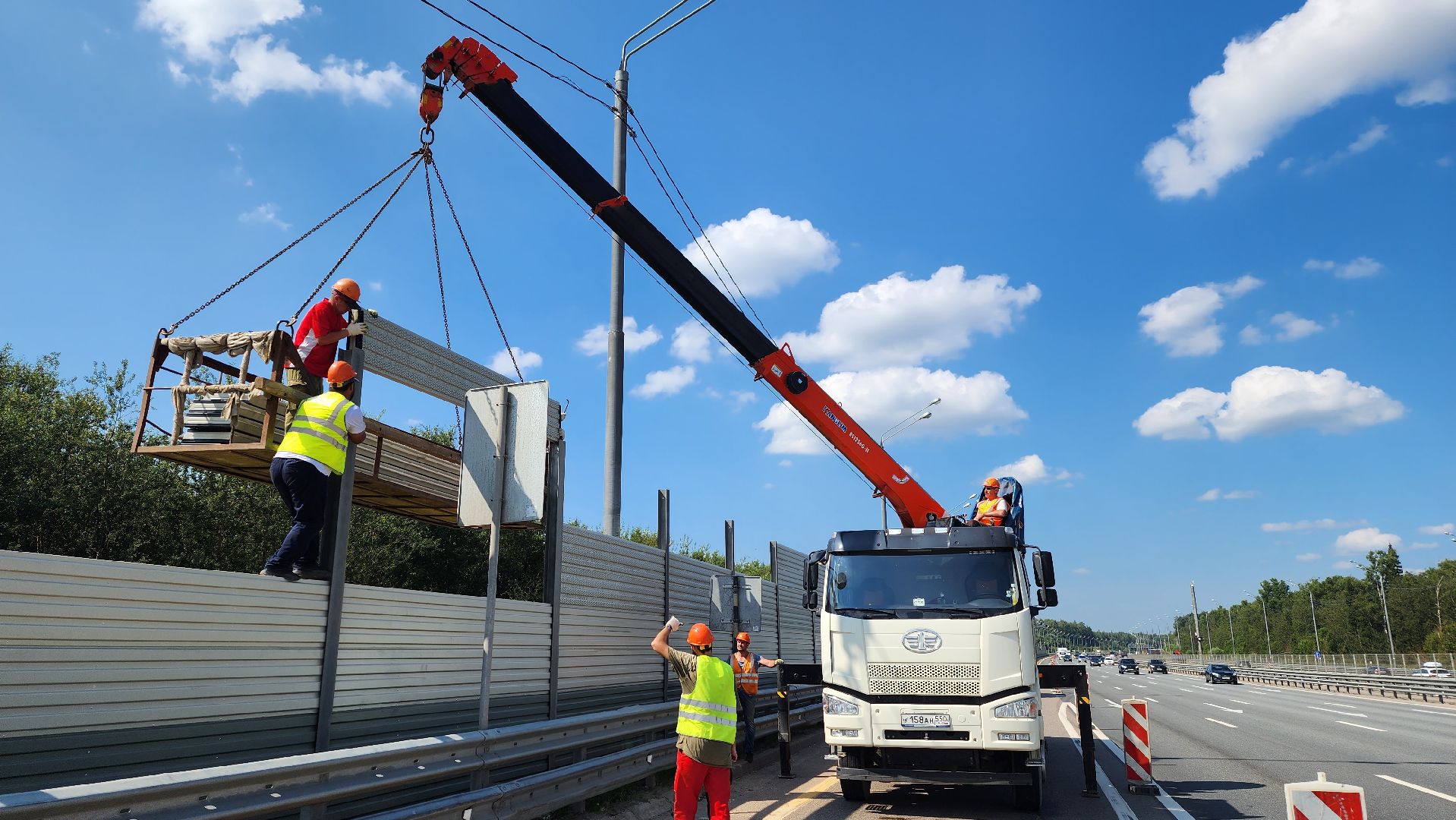 истра, шумозащитный экран, дороги,