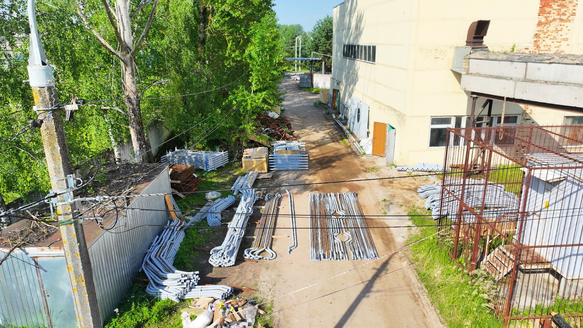 видео с коптера, котельная руза,