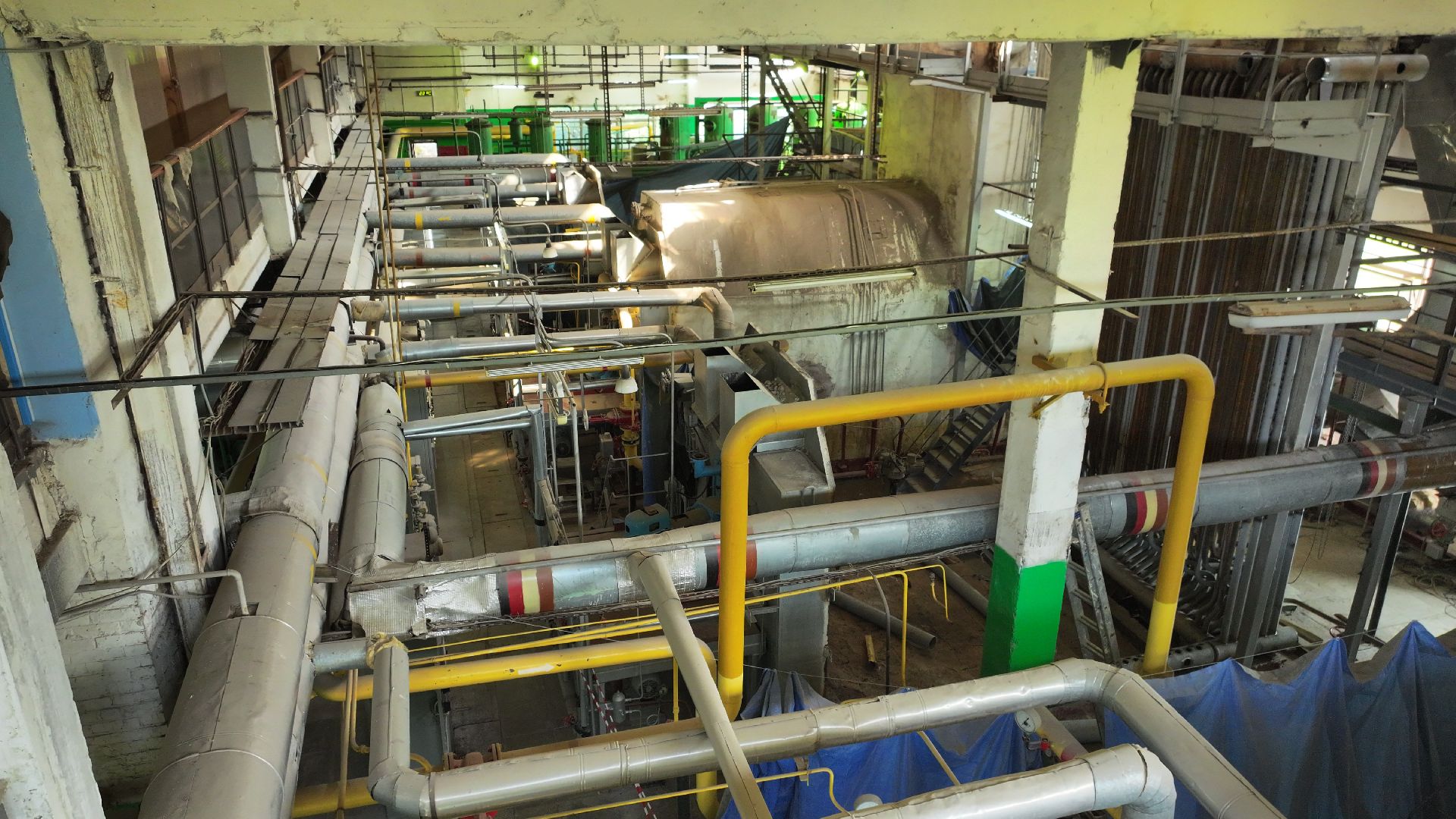 видео с коптера, котельная руза,