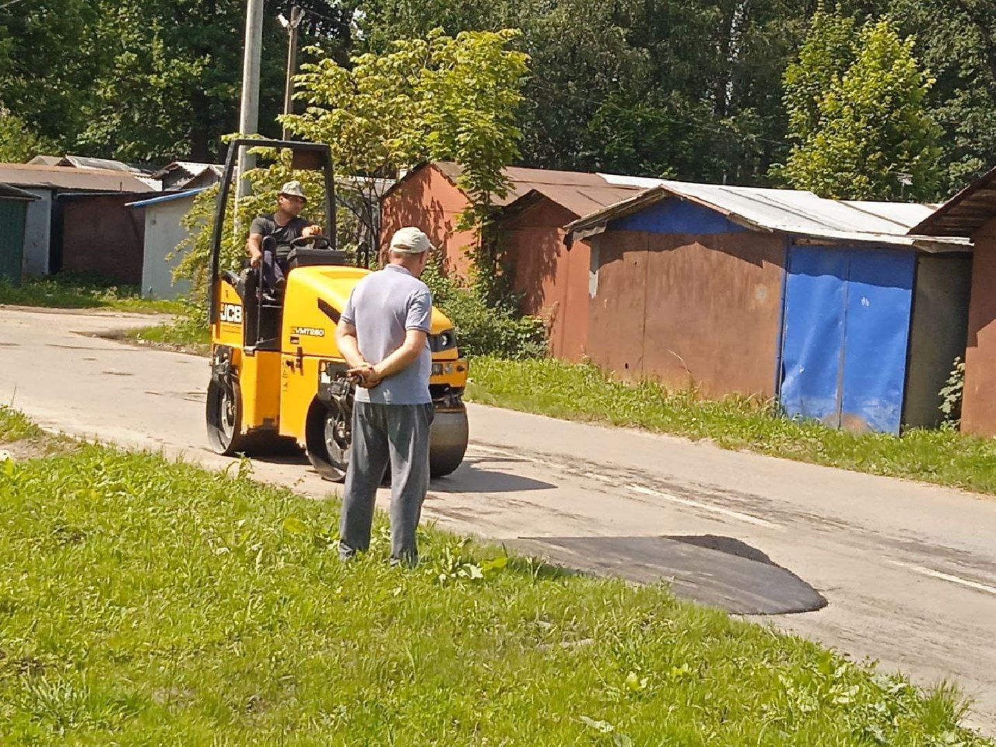городской округ восход, благоустройство, дороги, ямочный ремон,