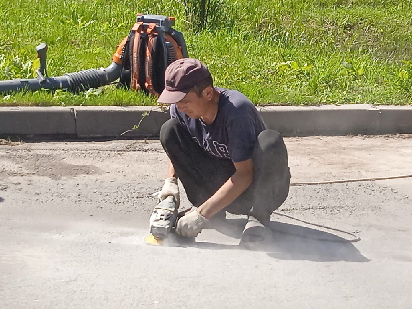 городской округ восход, благоустройство, дороги, ямочный ремон,