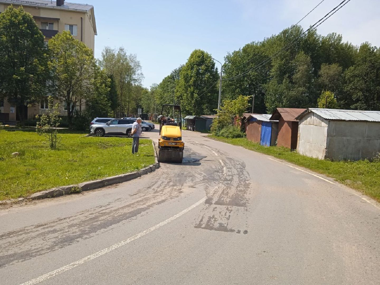 городской округ восход, благоустройство, дороги, ямочный ремон,