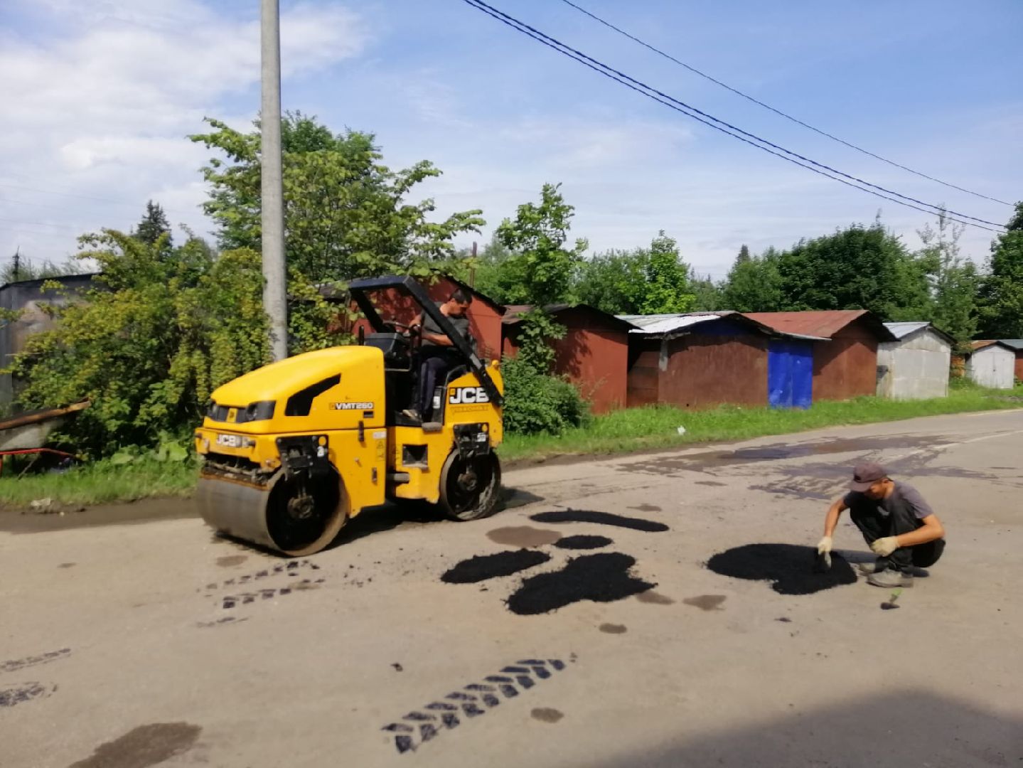 городской округ восход, благоустройство, дороги, ямочный ремон,