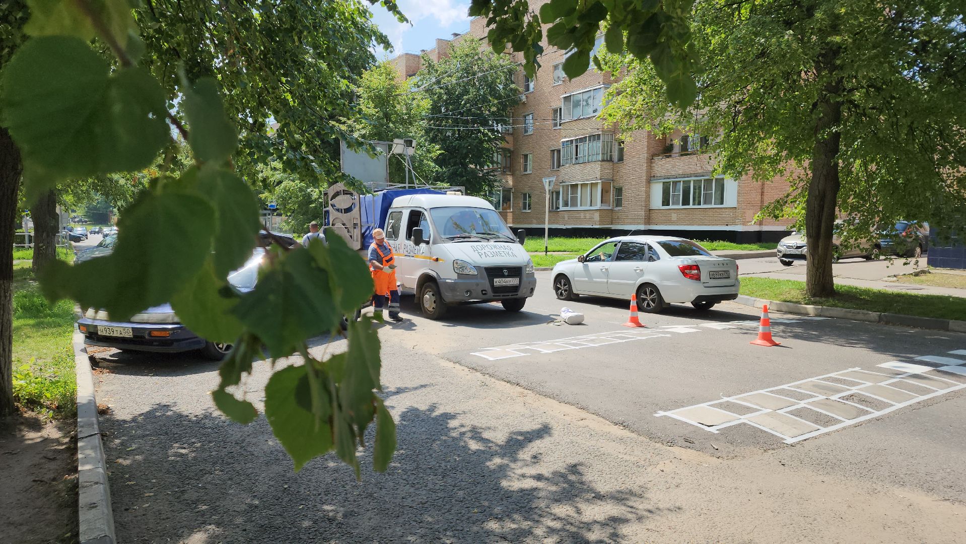 ступино, дорожная разметка, благоустройство,